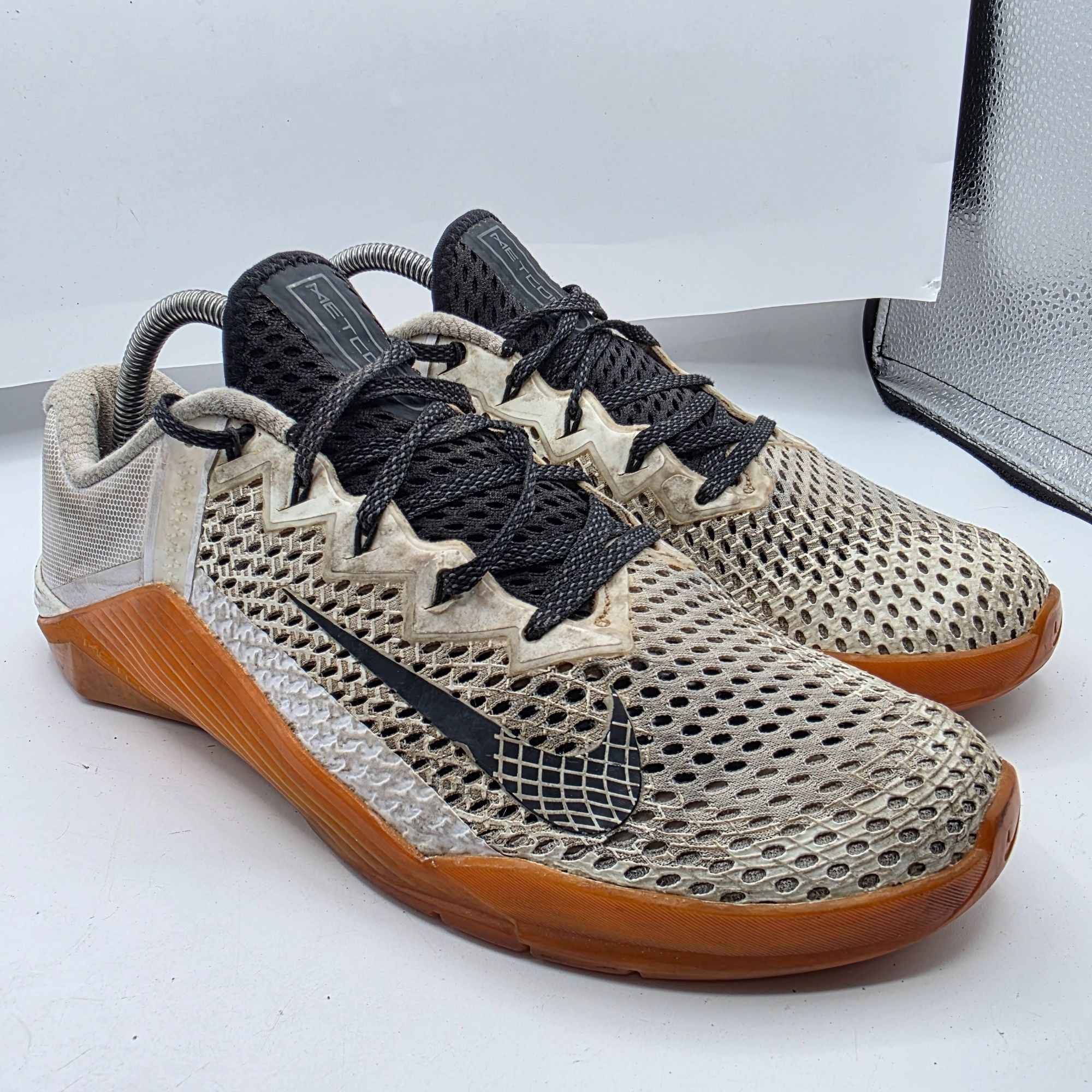 Nike Nike Metcon 6 By You Mens Size 9 White Gum Brown Training Sh Size US 9 / EU 42 - 1 Thumbnail