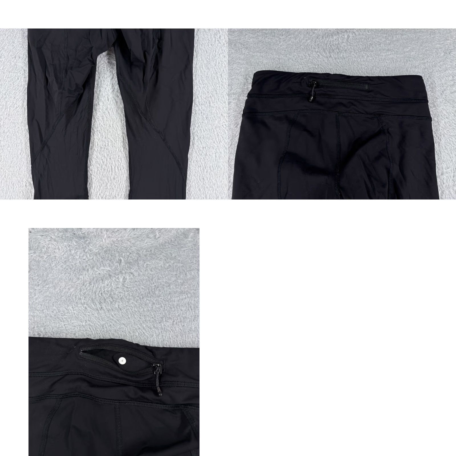 Lululemon Lululemon Pants Womens 4 Black Crop 20" Run Running Rear Zipper Pocket Size 27" / US 4 / IT 40 - 9 Thumbnail