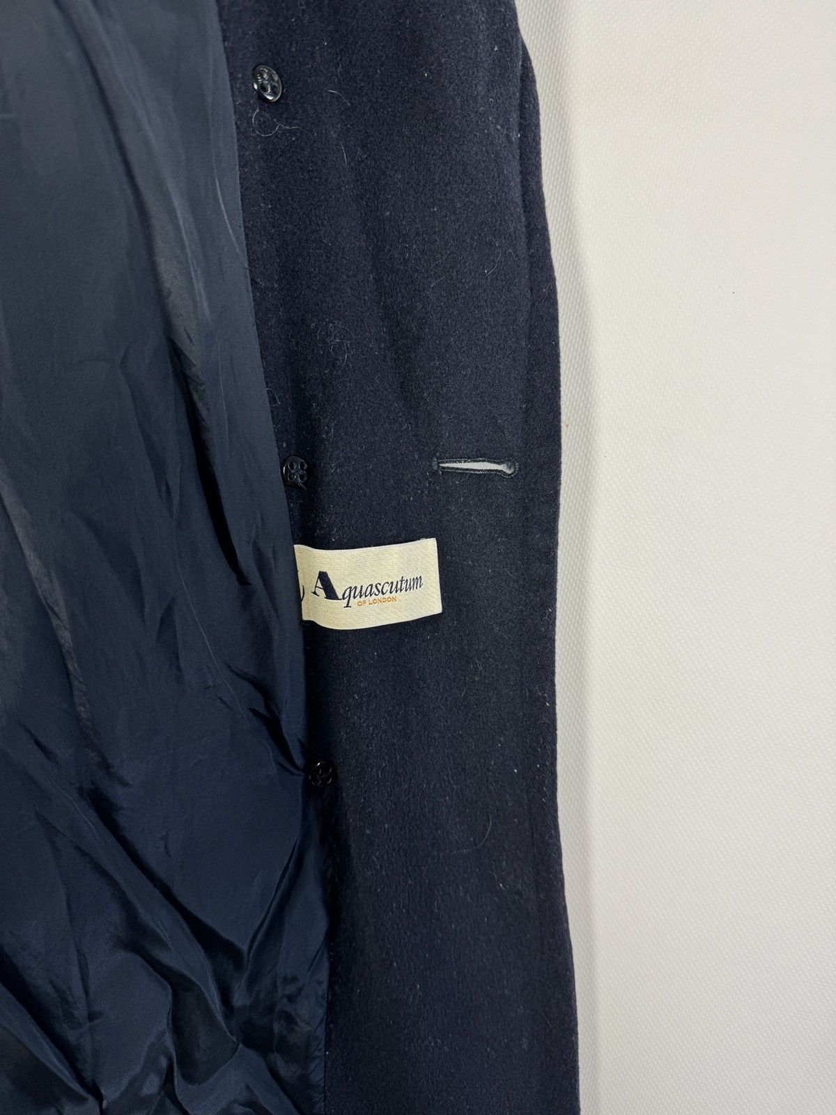 Aquascutum Aquascutum London Double Breasted Coat 100% Viscose Reg 10 Size M / US 6-8 / IT 42-44 - 9 Thumbnail