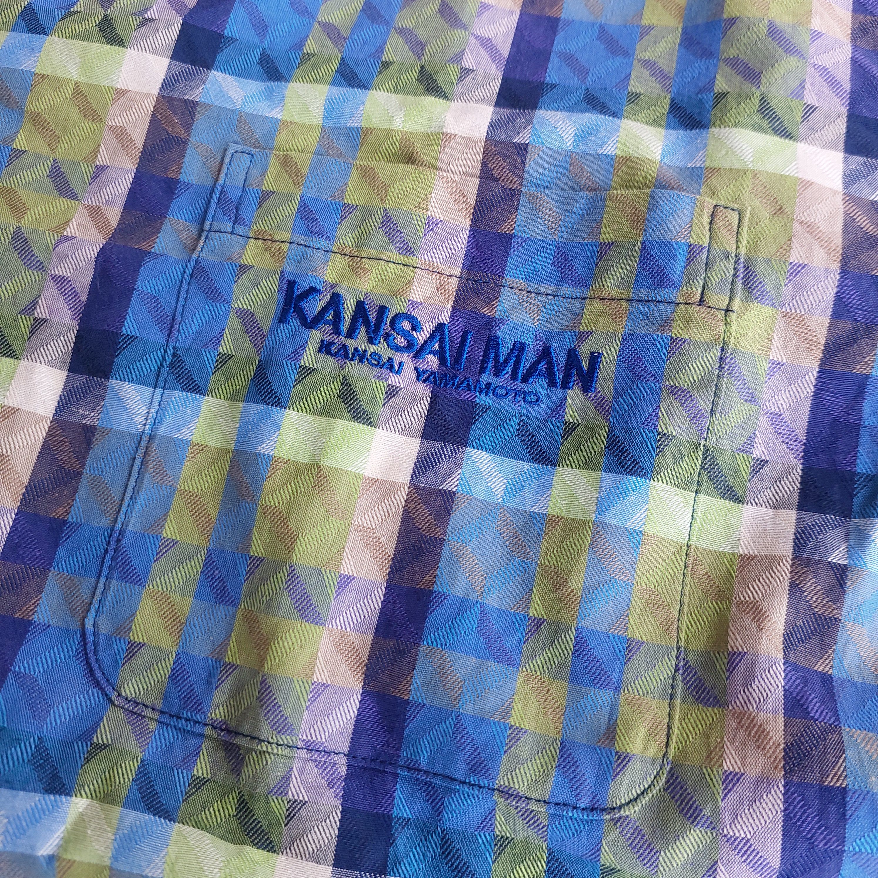 Kansai Yamamoto Kansai Man yamamoto night gown diamond pattern shirt Size US M / EU 48-50 / 2 - 4 Thumbnail