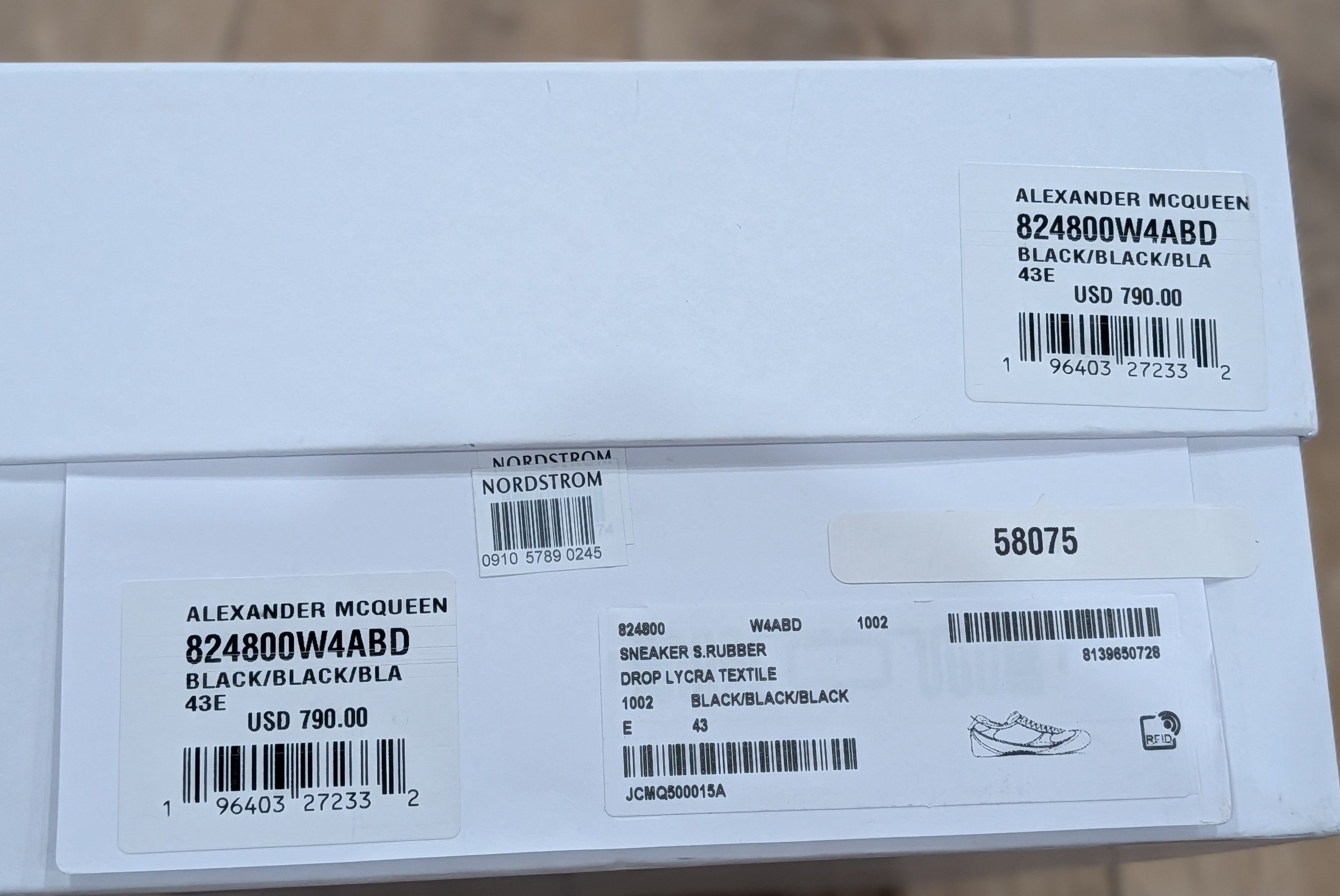 Alexander McQueen Alexander McQueen "Flexion" Low-Top Sneakers Black 43 US 10 Size US 10 / EU 43 - 9 Thumbnail