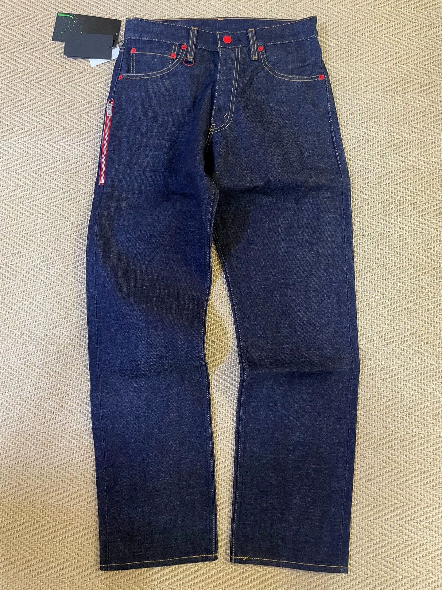 Other FENOM X AFFA Red Demon Raw 505 Loose Jeans W30L31 Rare Size US 30 / EU 46 - 2 Thumbnail