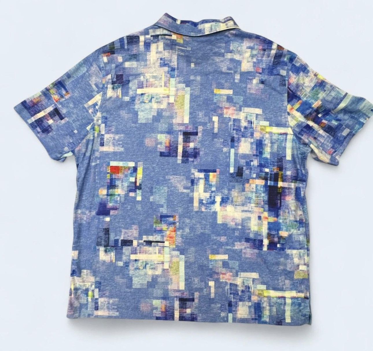 Bugatti Bugatchi Uomo Abstract Pixel Print Polo XXL- NWT $129 Retail Size US XXL / EU 58 / 5 - 4 Thumbnail