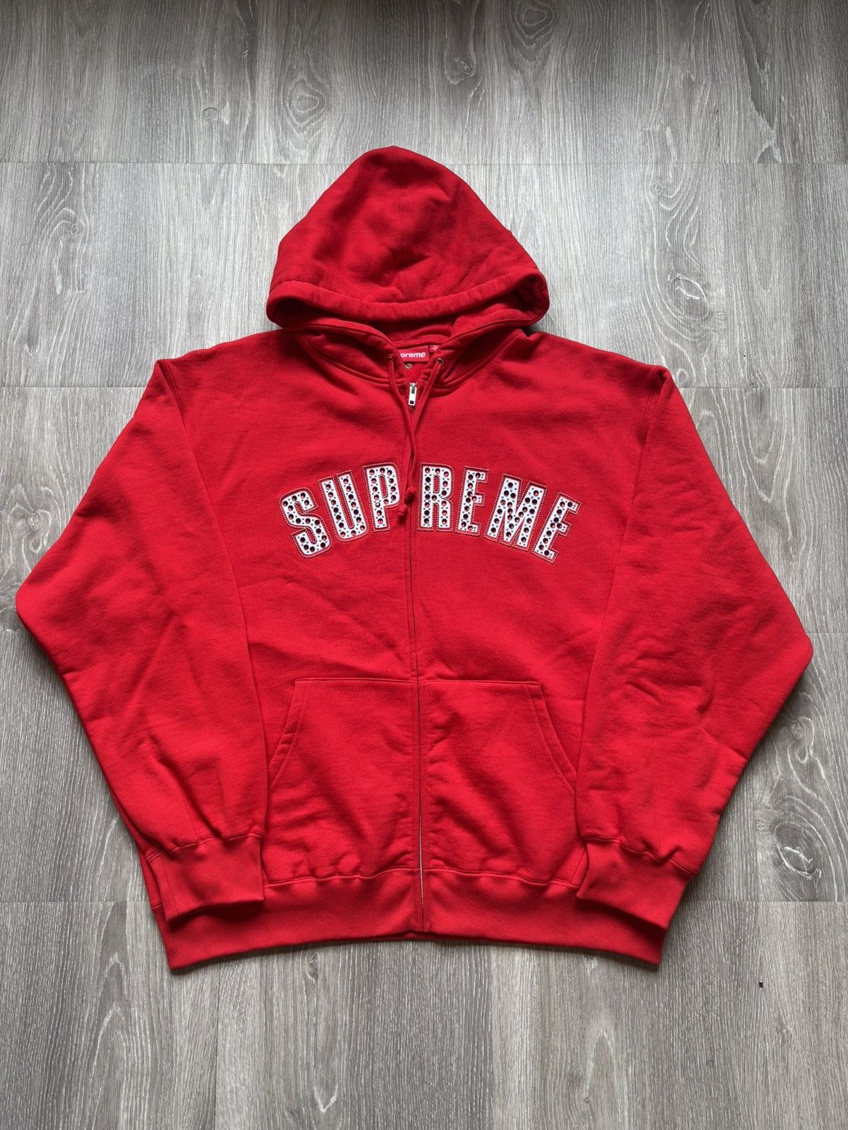 【Supreme x B.B. Simon】 Zip Up Hooded Sweatshirt Red 25SS DropsByJay on X: 