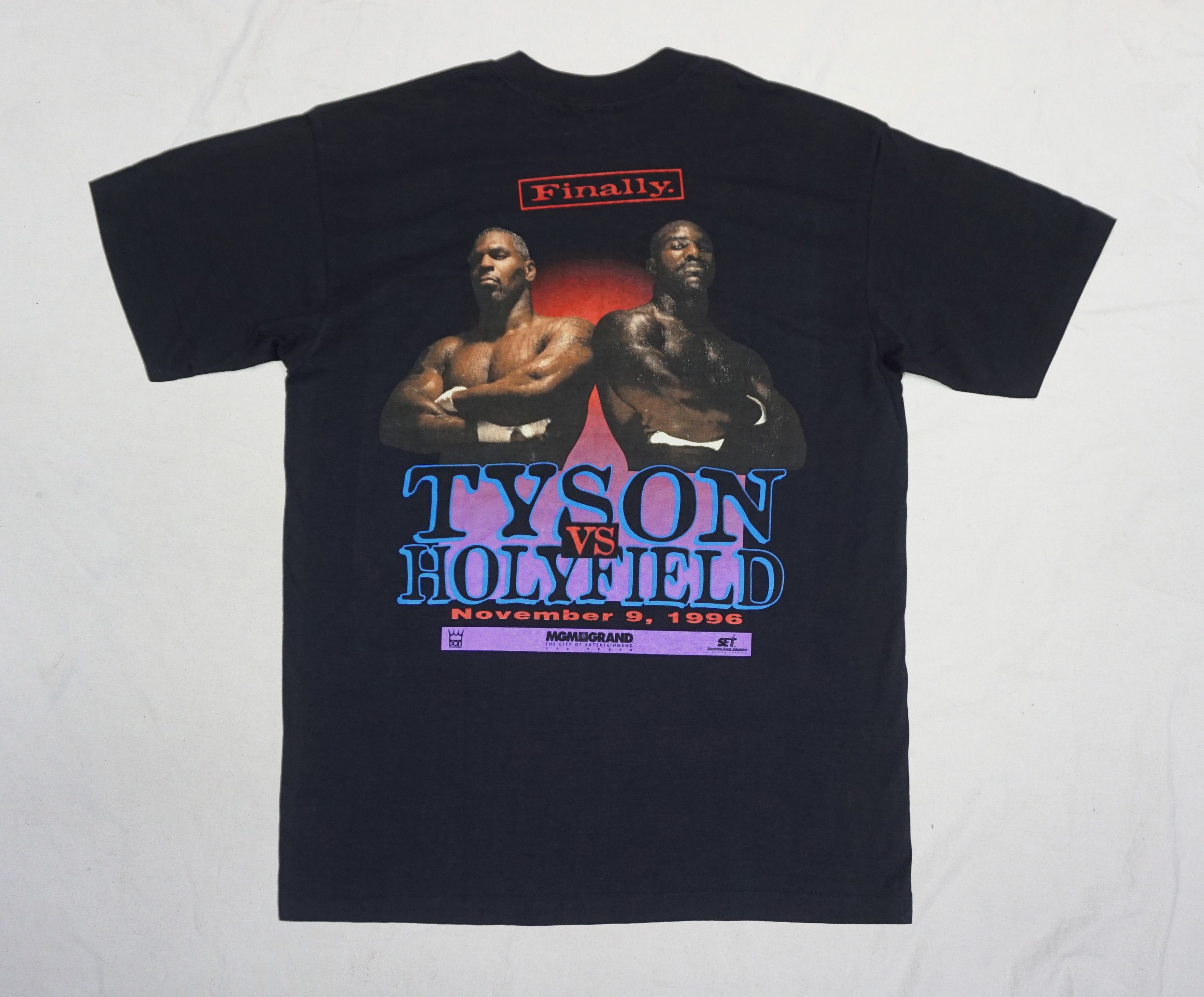 Everlast × Vintage 90's Tyson vs Holyfield MGM Promo T-shirt Boxing Made in USA Size US L / EU 52-54 / 3 - 1 Thumbnail