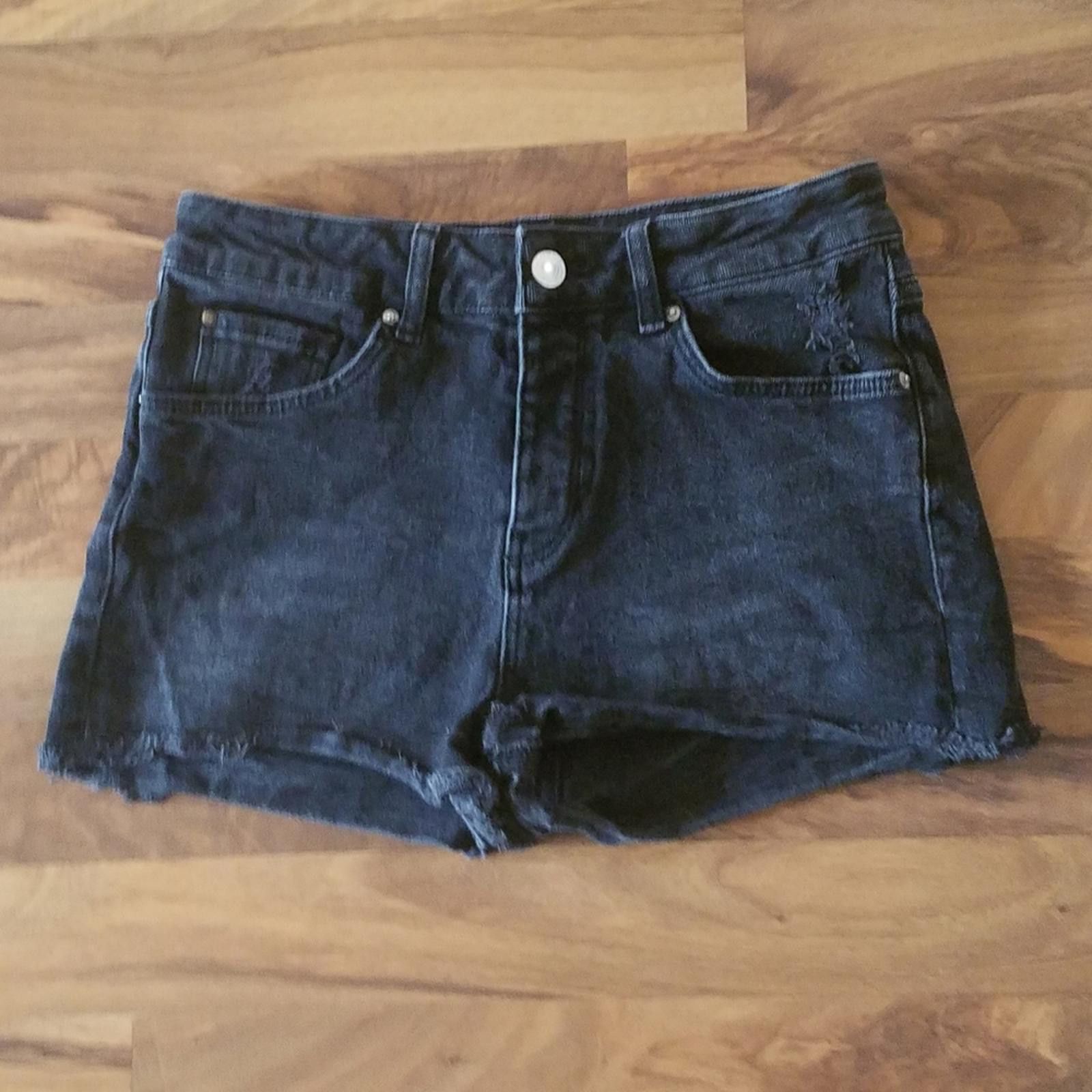 Designer Anti Blue Black Denim Shorts Size Medium Size 32" / US 10 / IT 46 - 1 Thumbnail