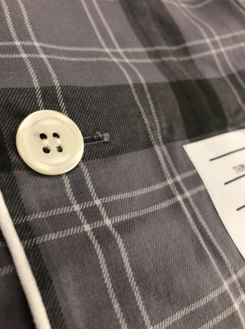 Thom Browne Thom Browne grey/lt grey flannel windowpane check top 2 NWT Size US M / EU 48-50 / 2 - 20 Thumbnail