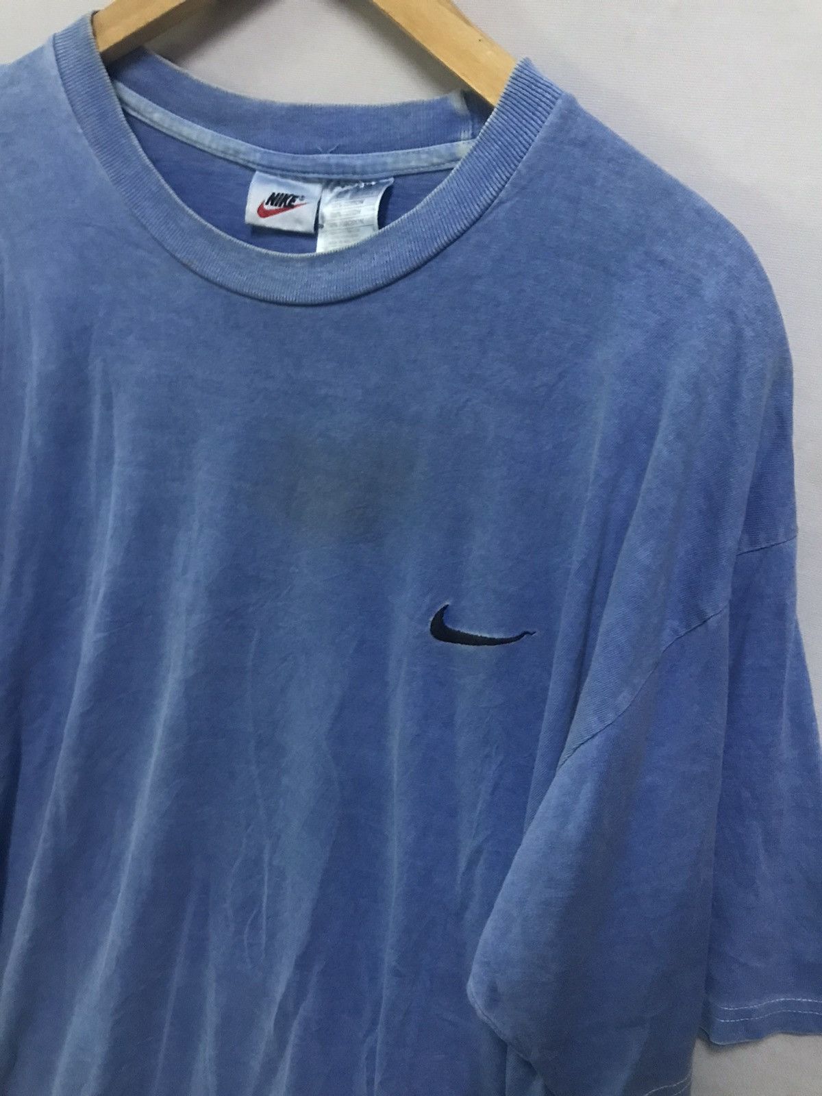 Nike × Vintage Nike Swoosh Plain Tshirt Size US L / EU 52-54 / 3 - 2 Thumbnail