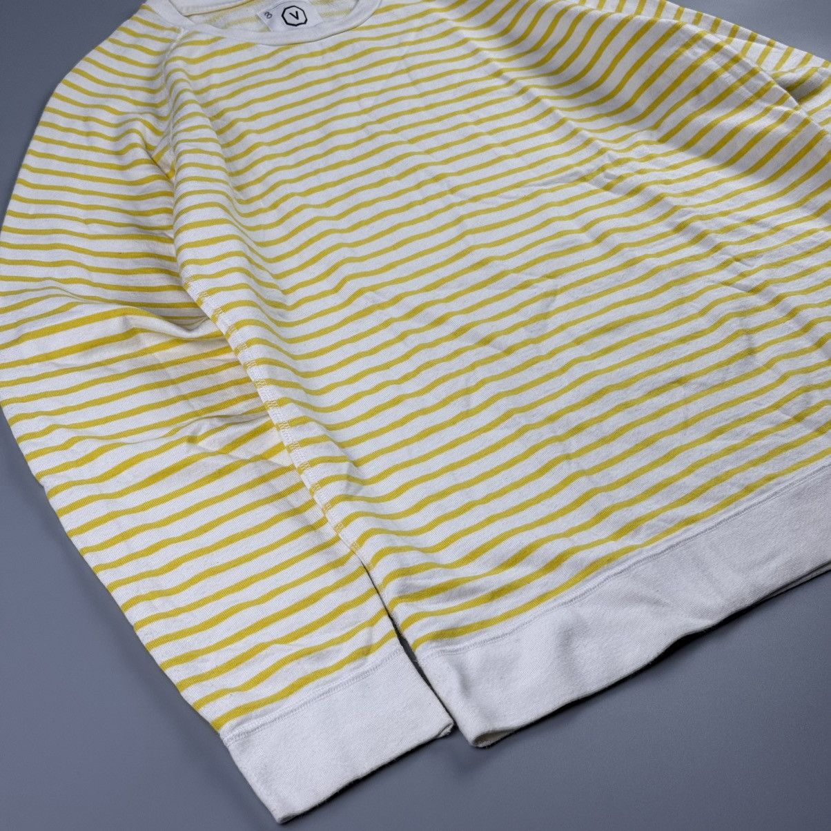 Visvim Vintage Visvim Yellow Striped Long Sleeve Sweatshirt Size US M / EU 48-50 / 2 - 3 Thumbnail