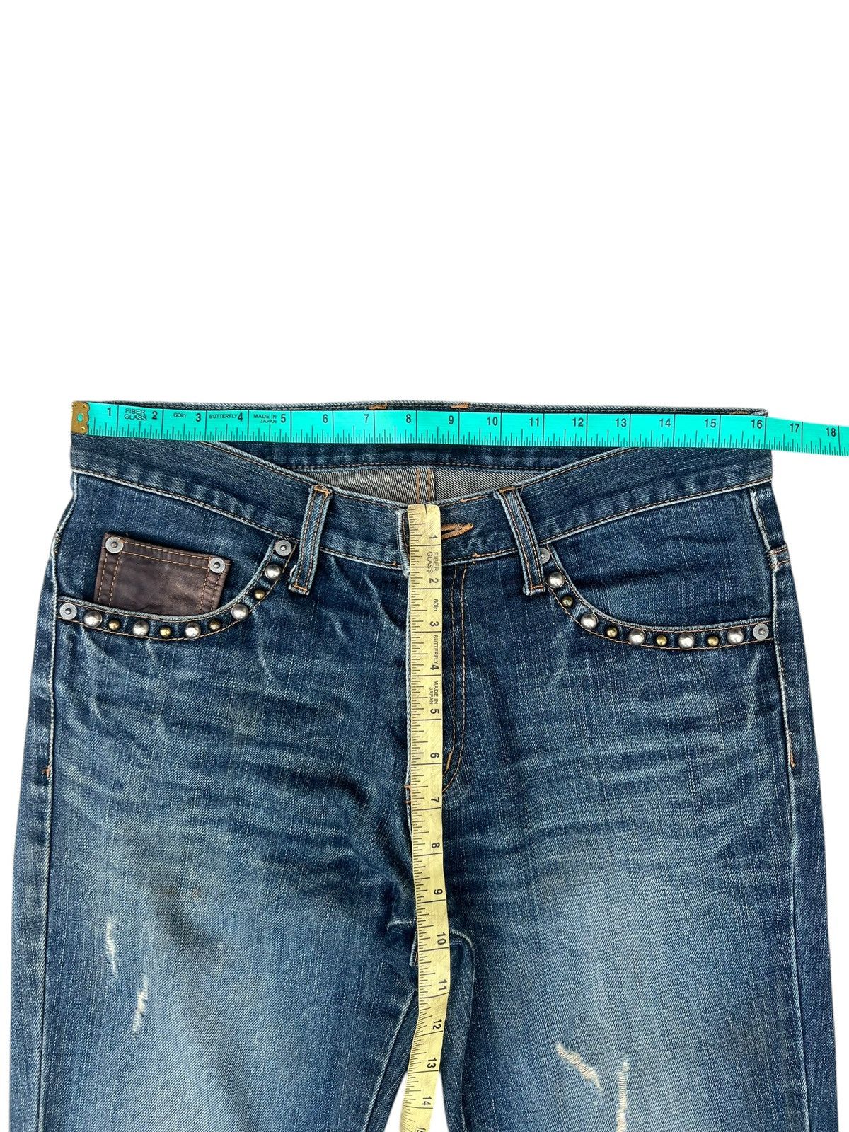Morgan Homme Morgan Homme Japan Flap Pocket Distress Denim Flare Jeans Size US 31 - 2 Thumbnail
