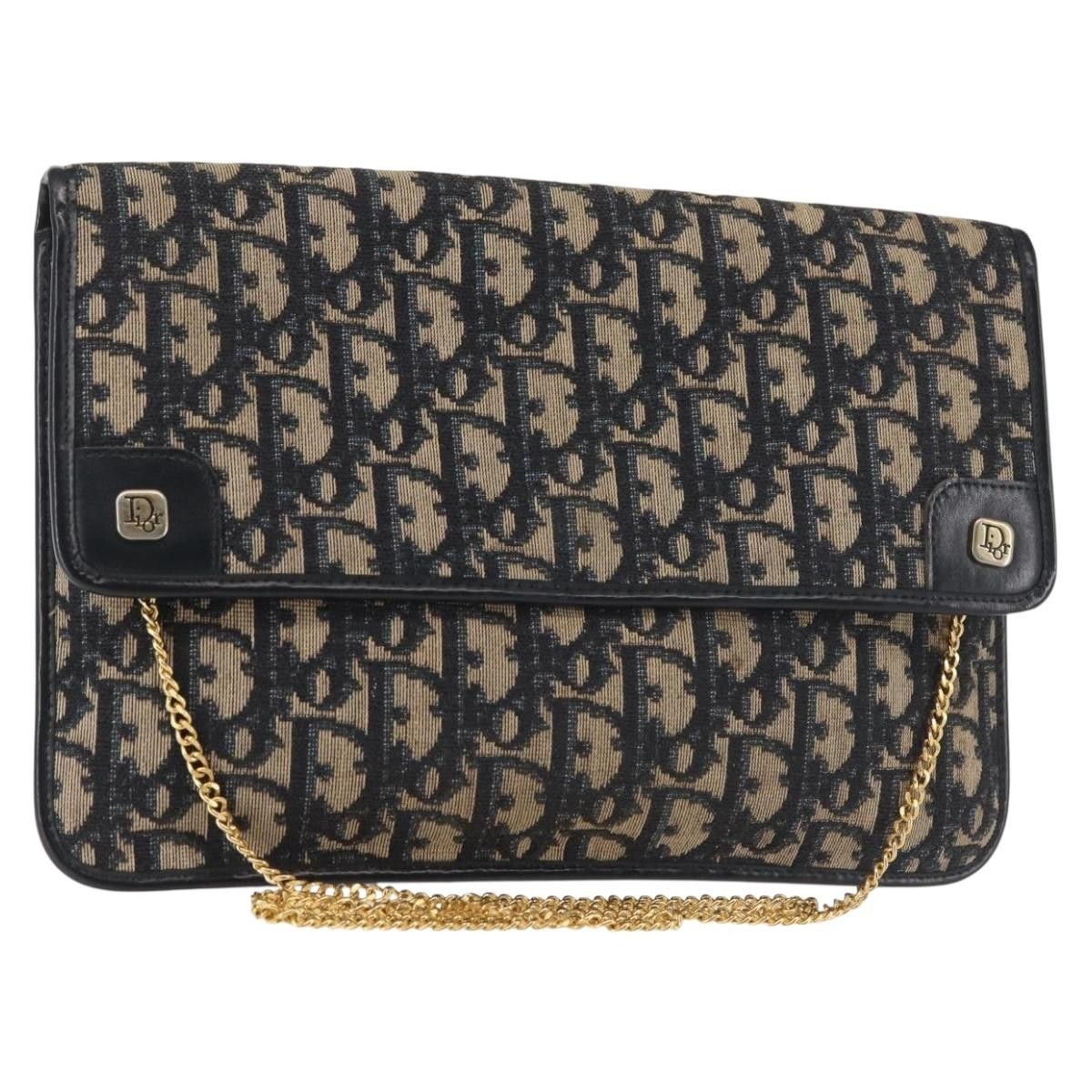 Dior Christian Dior Vintage Trotter Flap Shoulder Bag Canvas Size ONE SIZE - 1 Thumbnail