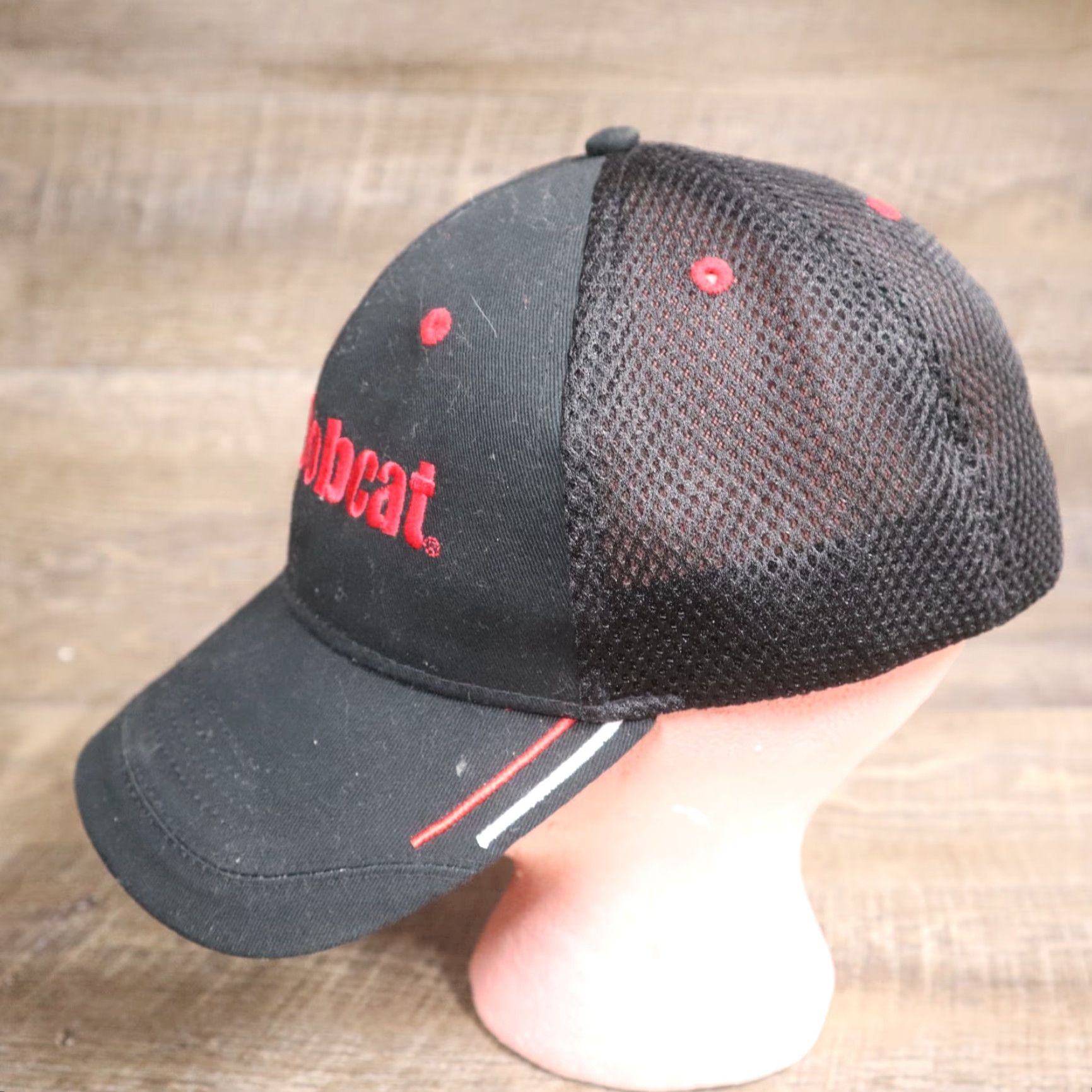 Vintage Collegiate Hat Baseball Cap Strapback Black Cotton Canvas Adjustable Adult Men Boy Logo Hat Size ONE SIZE - 6 Thumbnail