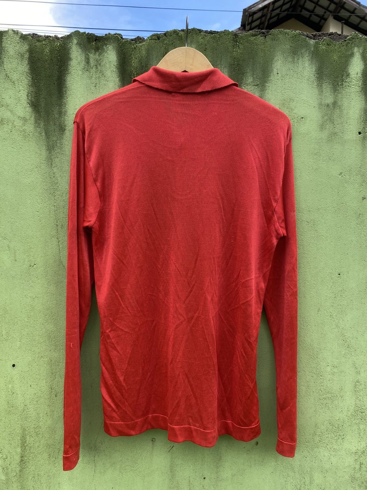 Katharine Hamnett London Katharine Hamnett London Red Buttoned Polo Minimalist Style Size US L / EU 52-54 / 3 - 9 Thumbnail