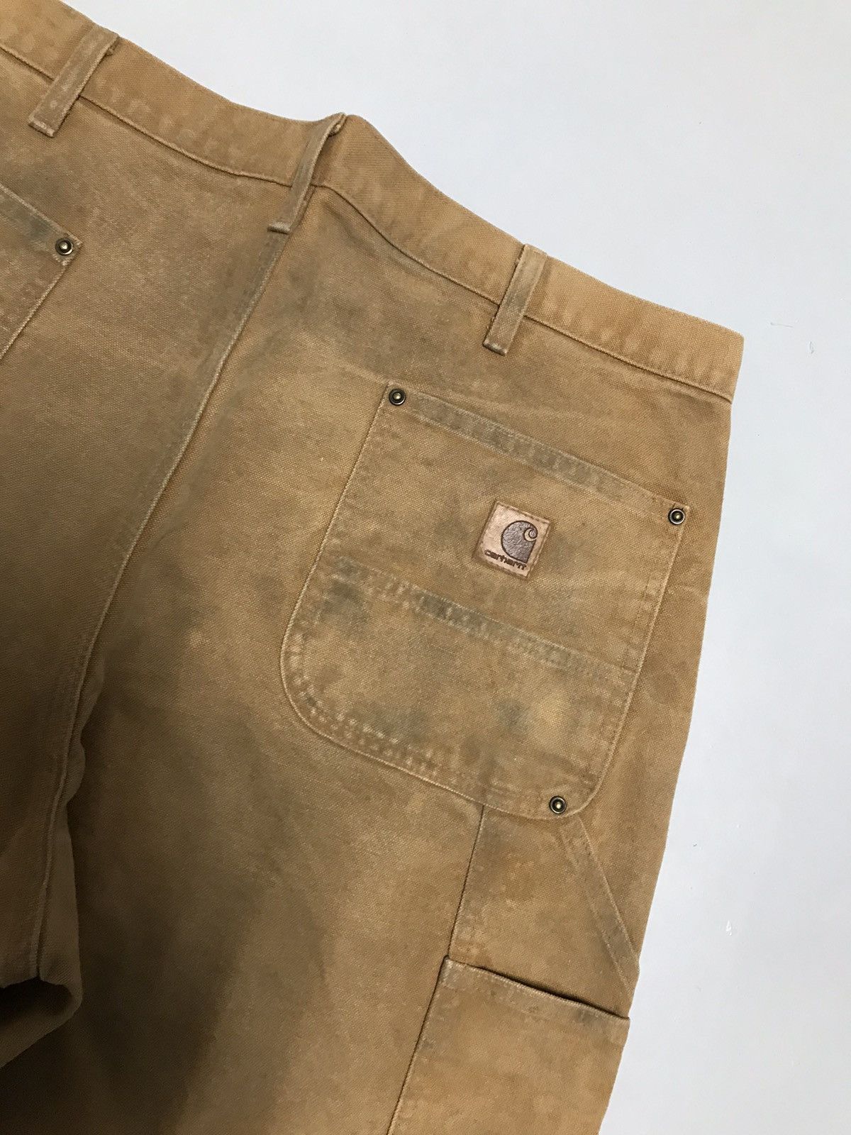 Carhartt Vintage carhartt B136 BRN dusty double knee workwear Size US 40 / EU 56 - 10 Thumbnail