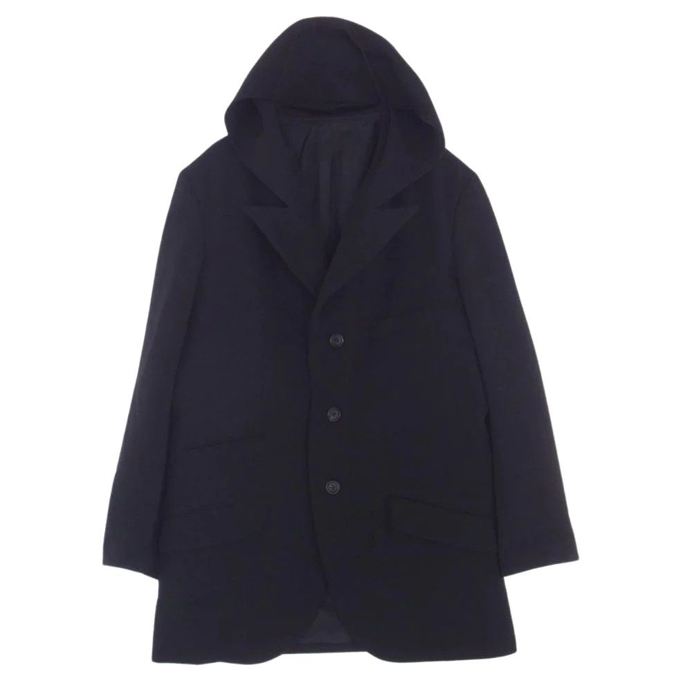 ジャケット・アウター Yohji Yamamoto Pour Homme HOODED COAT AW99 YYPH Yohji Yamamoto Pour Homme Laine Wool Hooded Coat