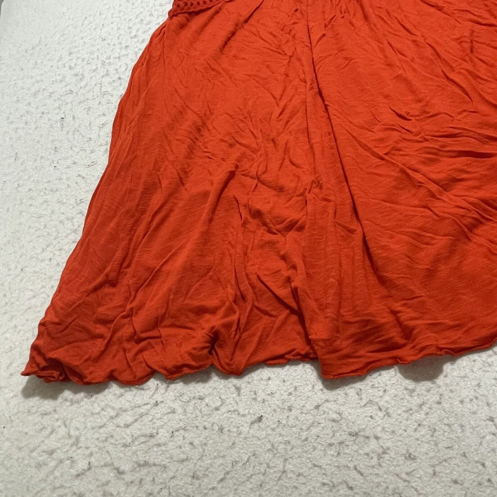 Zara Zara Red Orange Flowy Tank Top Braided Strap Size M / US 6-8 / IT 42-44 - 2 Thumbnail