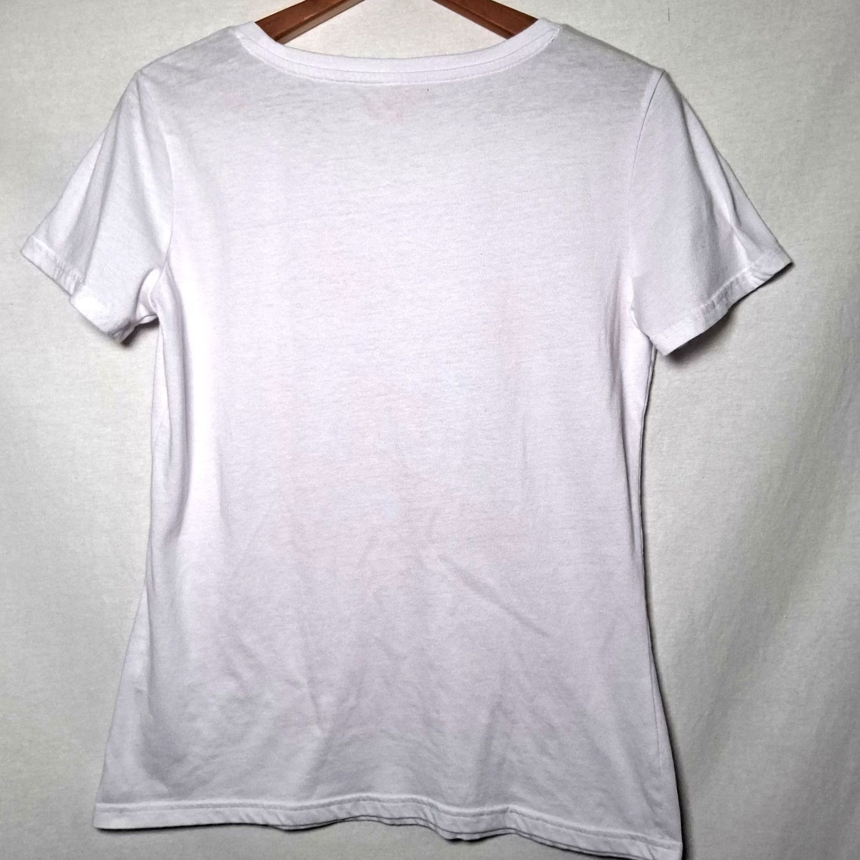 Pinko Jimmy Buffett Margaritaville Shirt Medium White Pink Tropical Beach Restaurant Casual T-Shirt Women Size M / US 6-8 / IT 42-44 - 3 Thumbnail