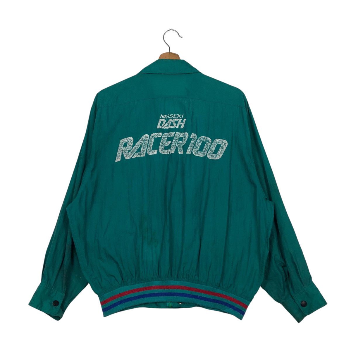 Vintage 📌Vintage Racing Bomber Jacket Nisseki Dash Racing 100 Size US L / EU 52-54 / 3 - 9 Thumbnail
