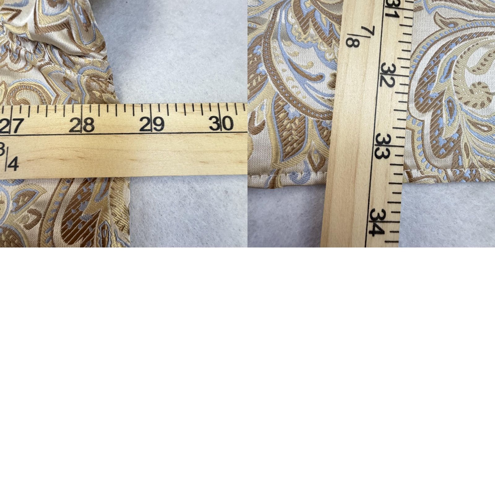 Vintage DiBanGu Shirt Mens 3XL Beige Paisley Silk Blend Long Sleeve Button Up Party Casual Size US XXL / EU 58 / 5 - 8 Thumbnail
