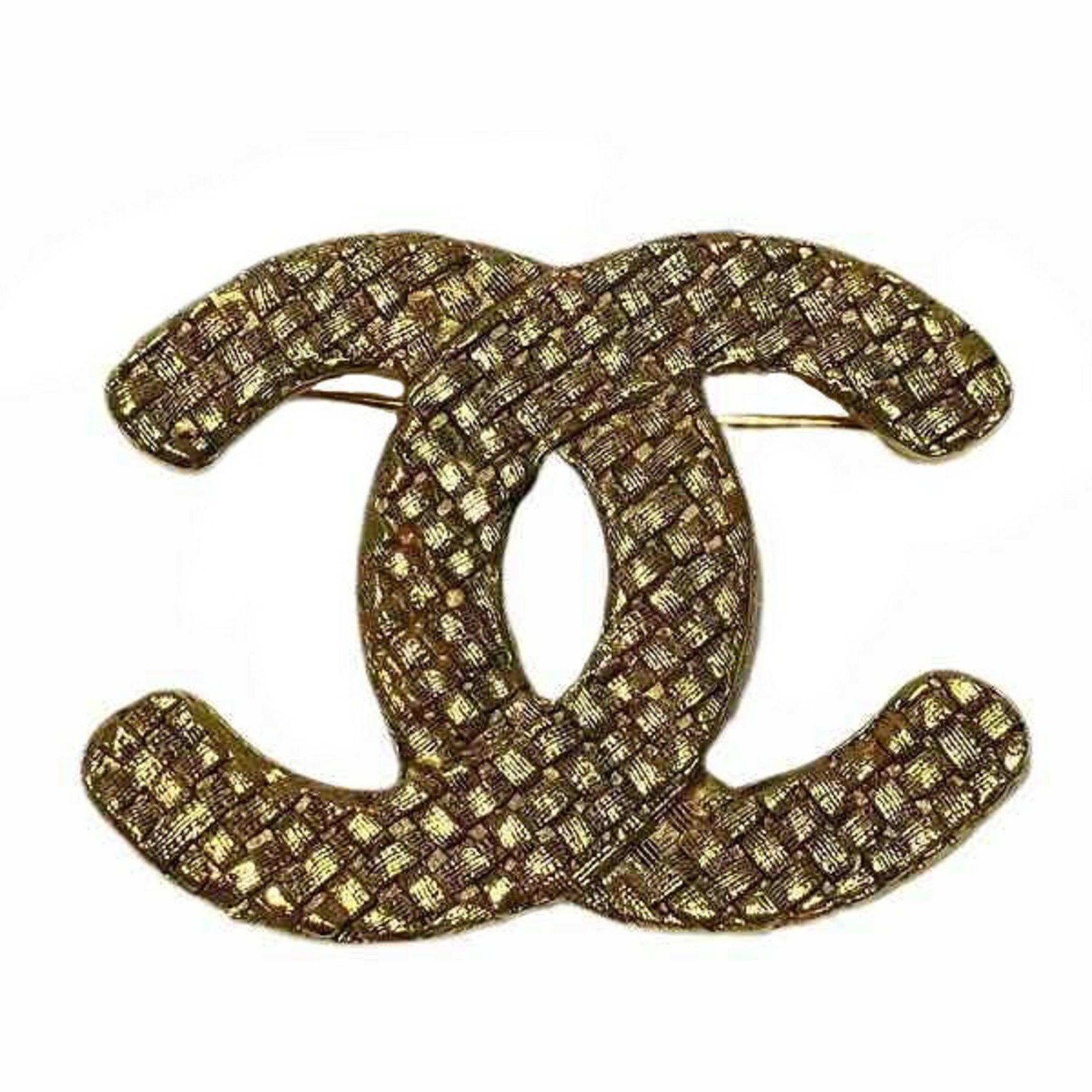 image of Chanel Cocomark 1261 29 Brand Accessories Brooch Men's Women's in Gold