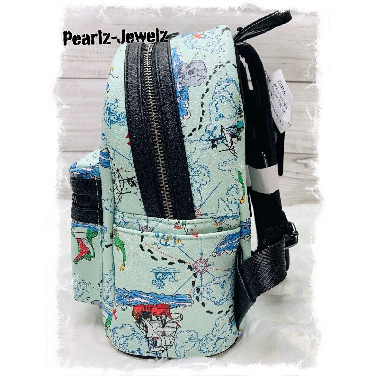 Disney × Supreme Loungefly Disney Peter Pan Blue All Over Neverland Map Print Size ONE SIZE - 3 Thumbnail