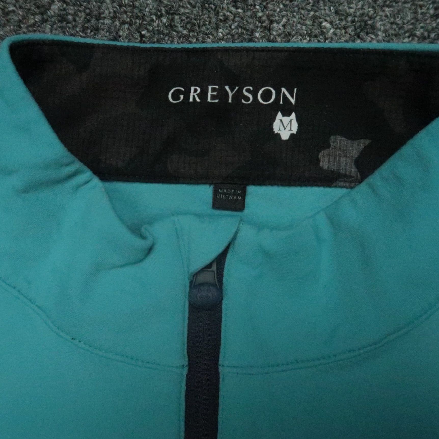 Vintage Greyson Pullover Mens Medium Blue Green Tate Quarter Zip Dallas National Golf Shirt Size US M / EU 48-50 / 2 - 3 Thumbnail