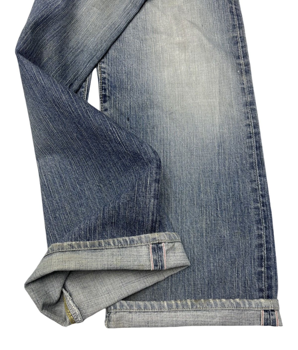 Edwin 🔥EDWIN 505z BAGGY JEANS DISTRESSED DENIM SELVEDGE JEANS Size US 32 / EU 48 - 5 Thumbnail