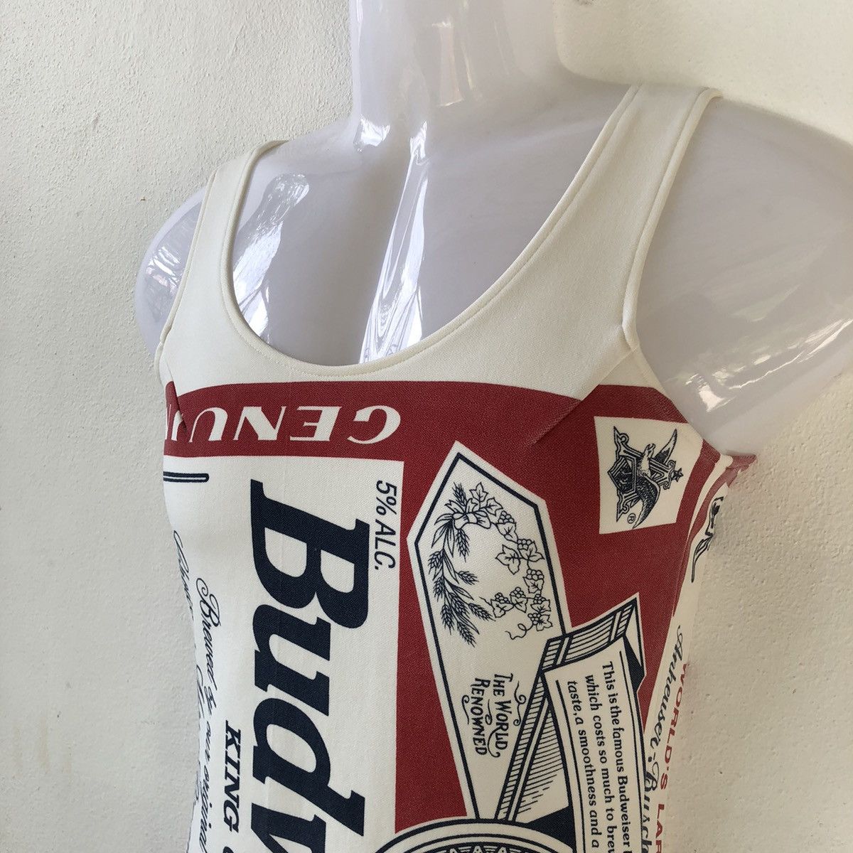 Vintage vintage BUDWEISER mini dress Size S / US 4 / IT 40 - 3 Thumbnail
