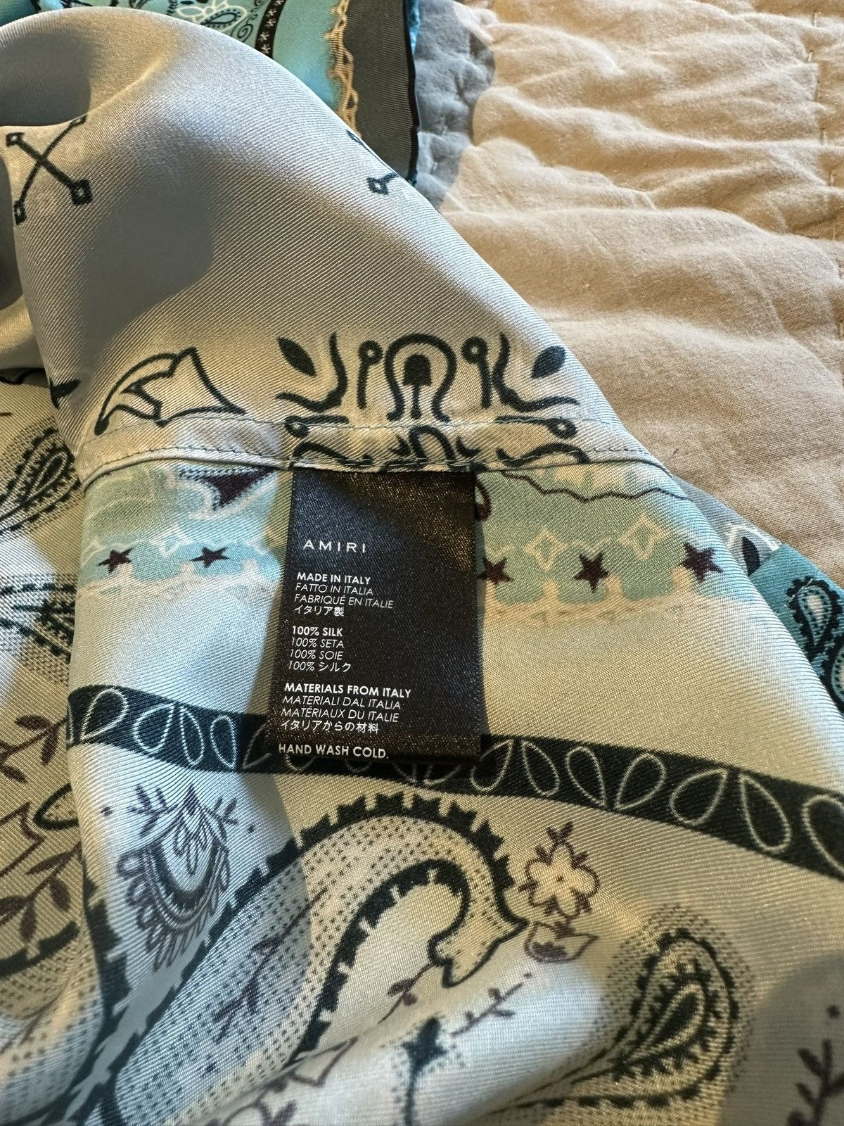 Amiri Bandana silk shirt Size US L / EU 52-54 / 3 - 11 Thumbnail