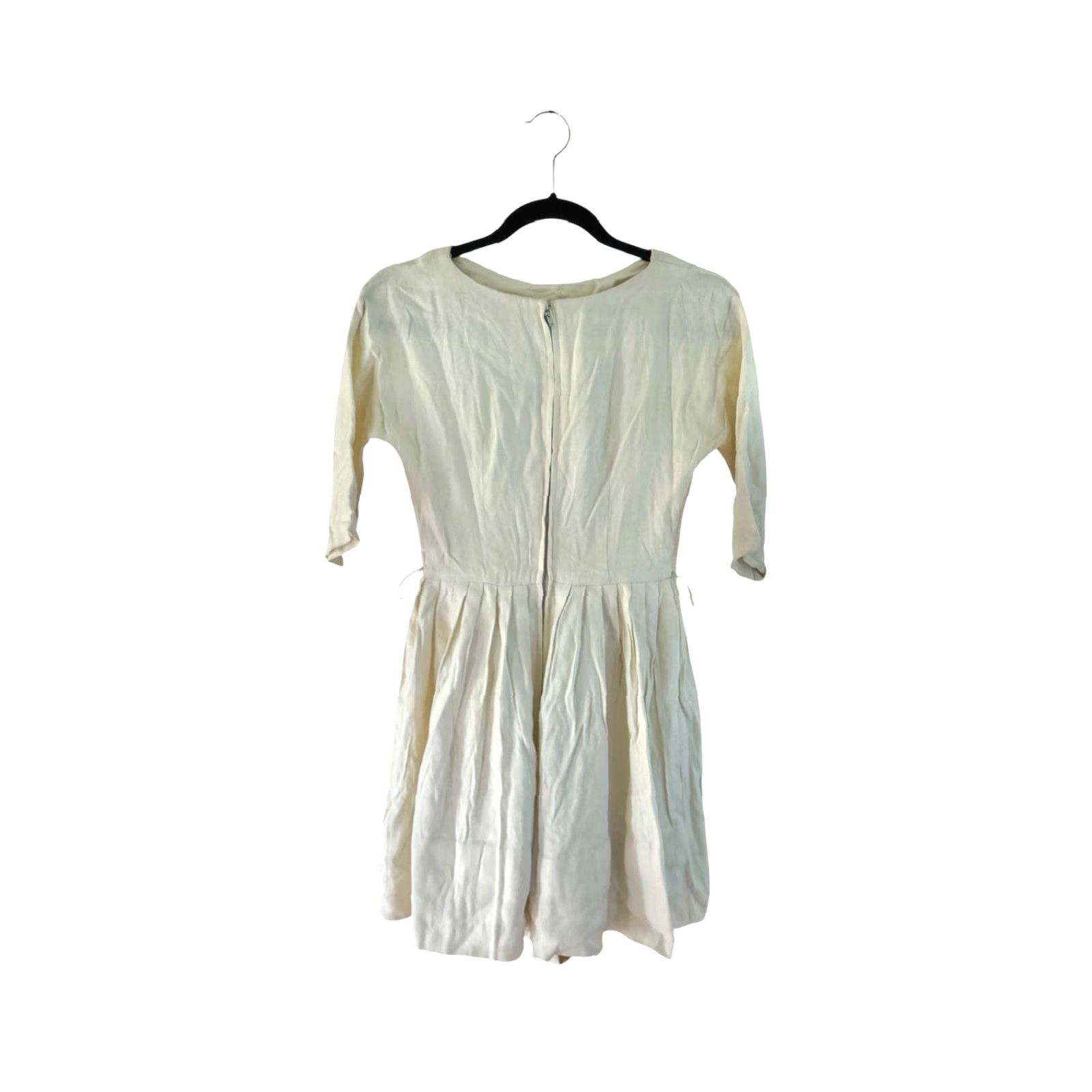 Vintage VINTAGE fit and flare pleated skirt dress womens XS 70s yellow 70s Womens XS Dress pleated fit and flare Size 26" / US 2 / IT 38 - 5 Thumbnail