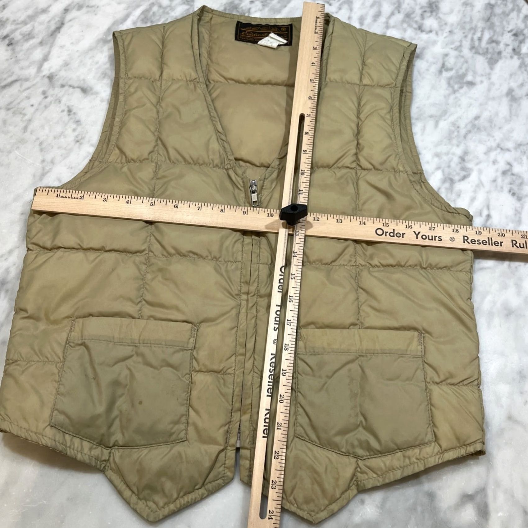 Eddie Bauer VINTAGE Eddie Bauer Goose Down Vest Men M Tan Pockets Zipper Outdoors 1970s Size US M / EU 48-50 / 2 - 7 Thumbnail