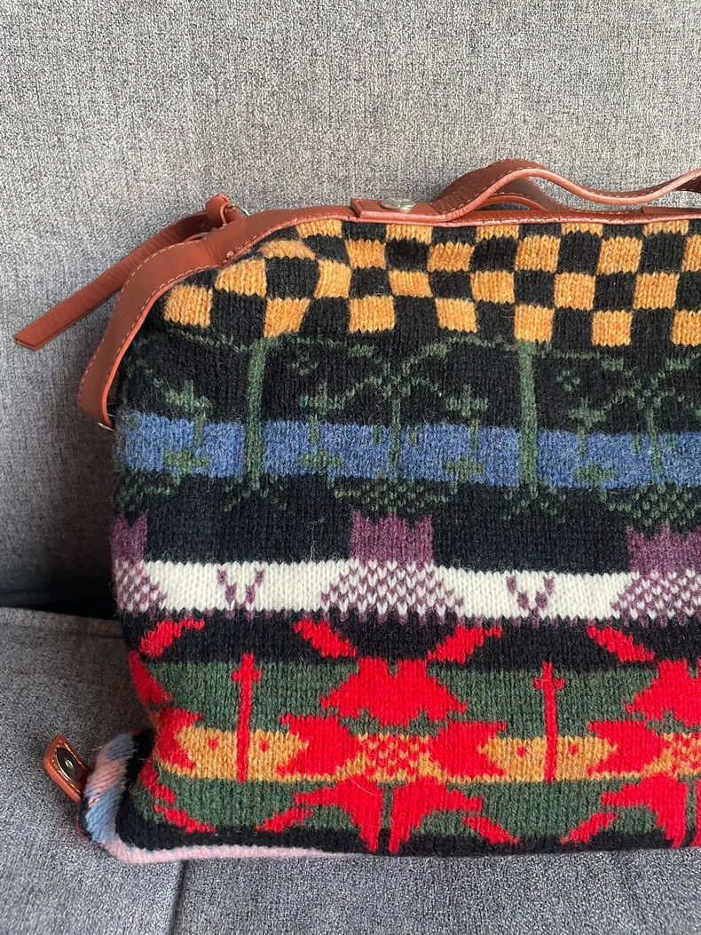 Vivienne Westwood Vivienne Westwood size os Knitted woolen handbag, retro lea Size ONE SIZE - 5 Thumbnail