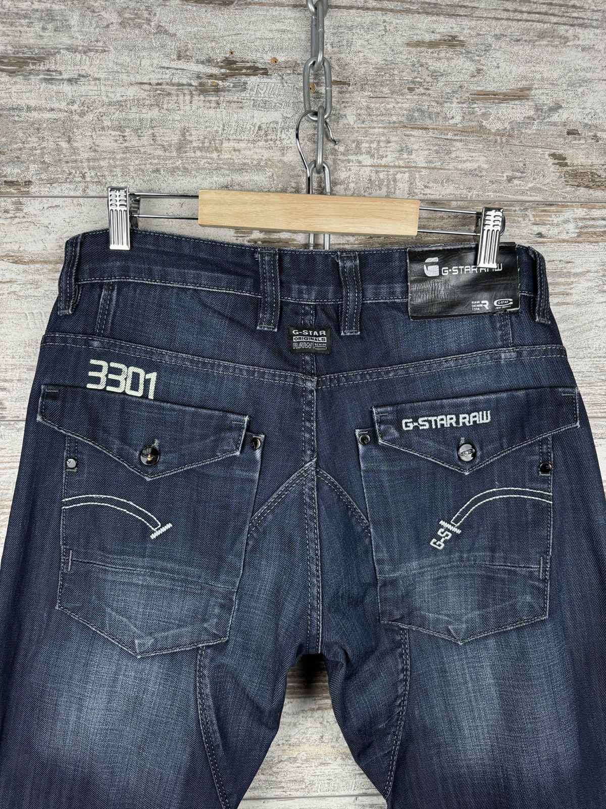 G-Star Mens Vintage G Star Raw cargo jeans denim pants Japanese y2k Size US 33 - 9 Thumbnail