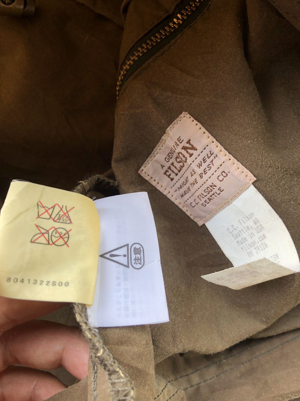 Filson Vintage CC Filson Waxed Jacket Parka Size US M / EU 48-50 / 2 - 18 Thumbnail