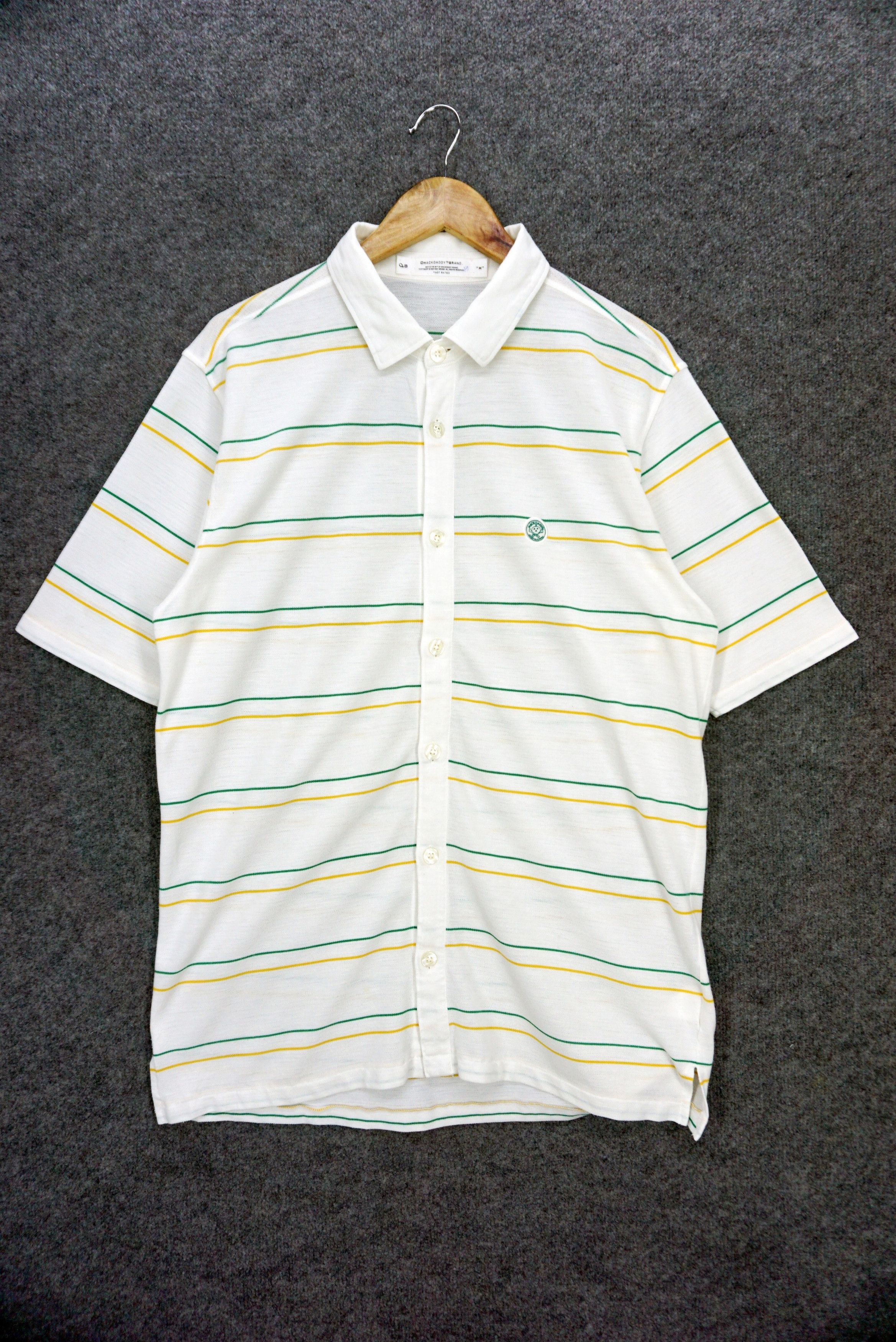 Japanese Brand Mackdaddy Japan Shirt Size M Striped Button Down Polo Shirt Size US M / EU 48-50 / 2 - 1 Thumbnail