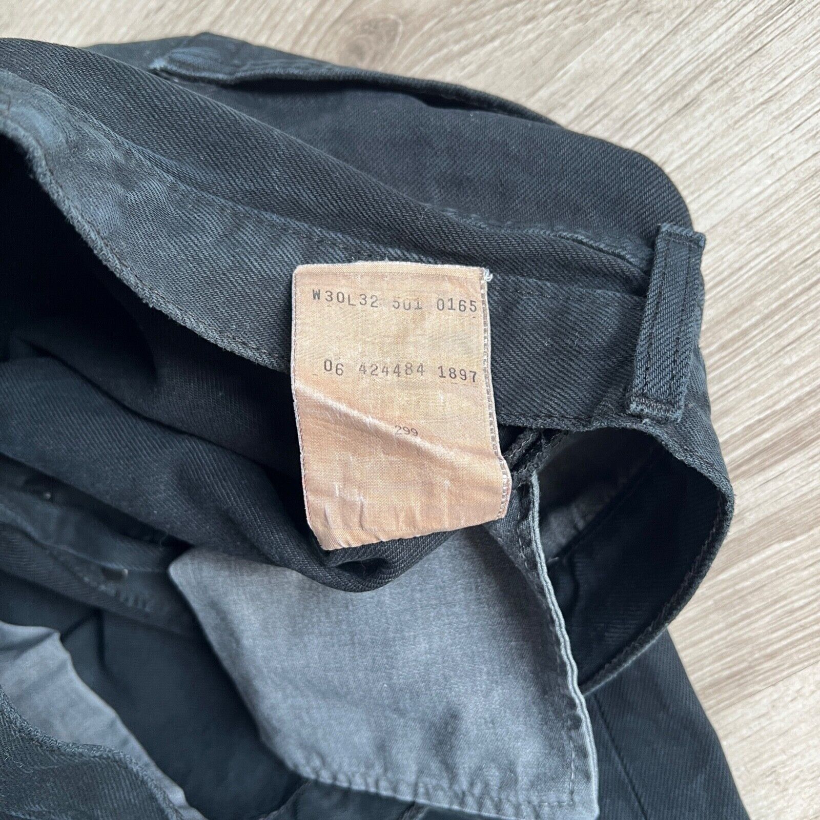 Levi's Levi's 501 Vintage Black Denim Jeans 8872AC Size US 29 - 5 Thumbnail