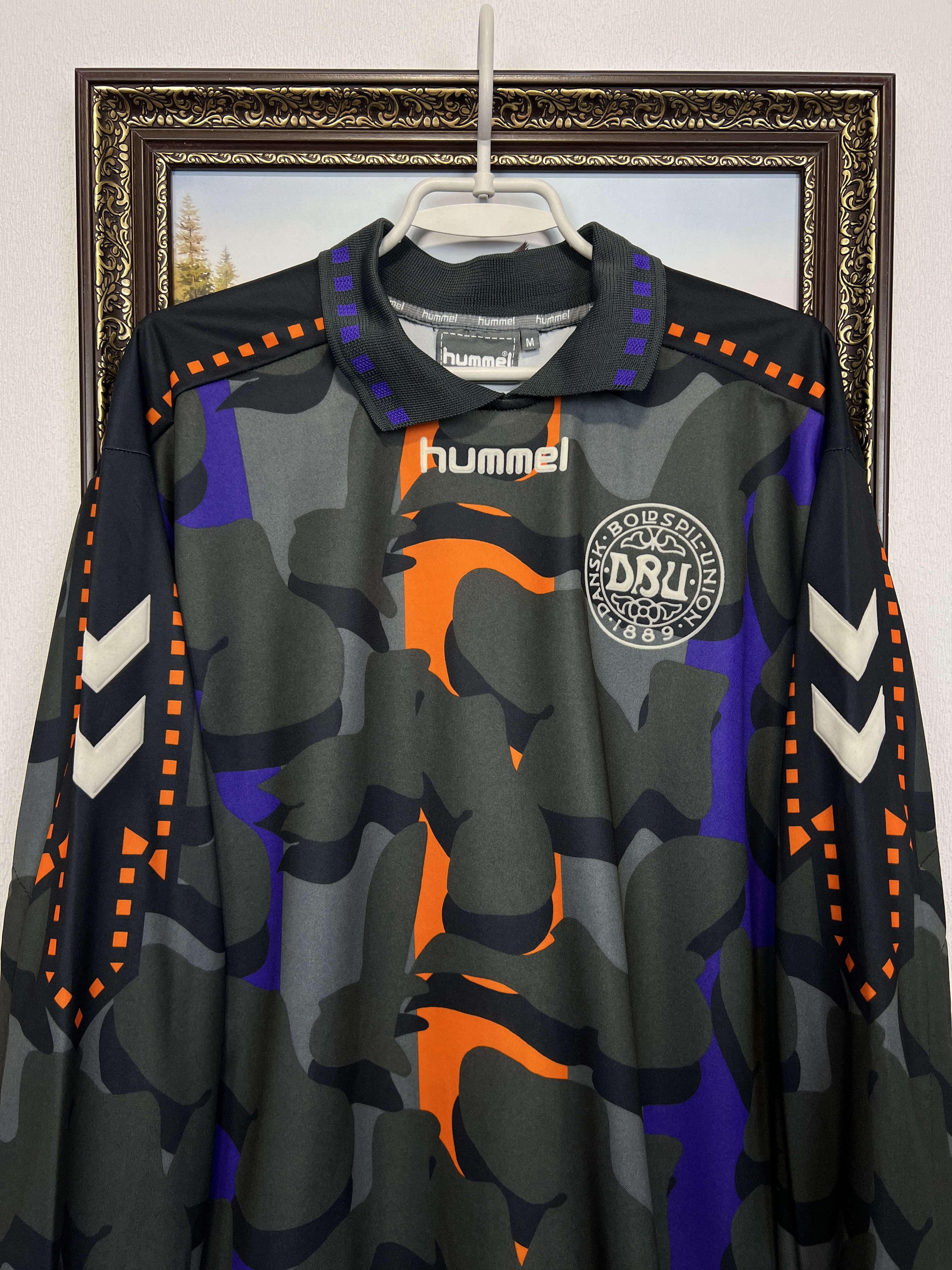 Hummel Denmark Goalkeeper football shirt 1996 Soccer Jersey Trikot Size US M / EU 48-50 / 2 - 2 Thumbnail