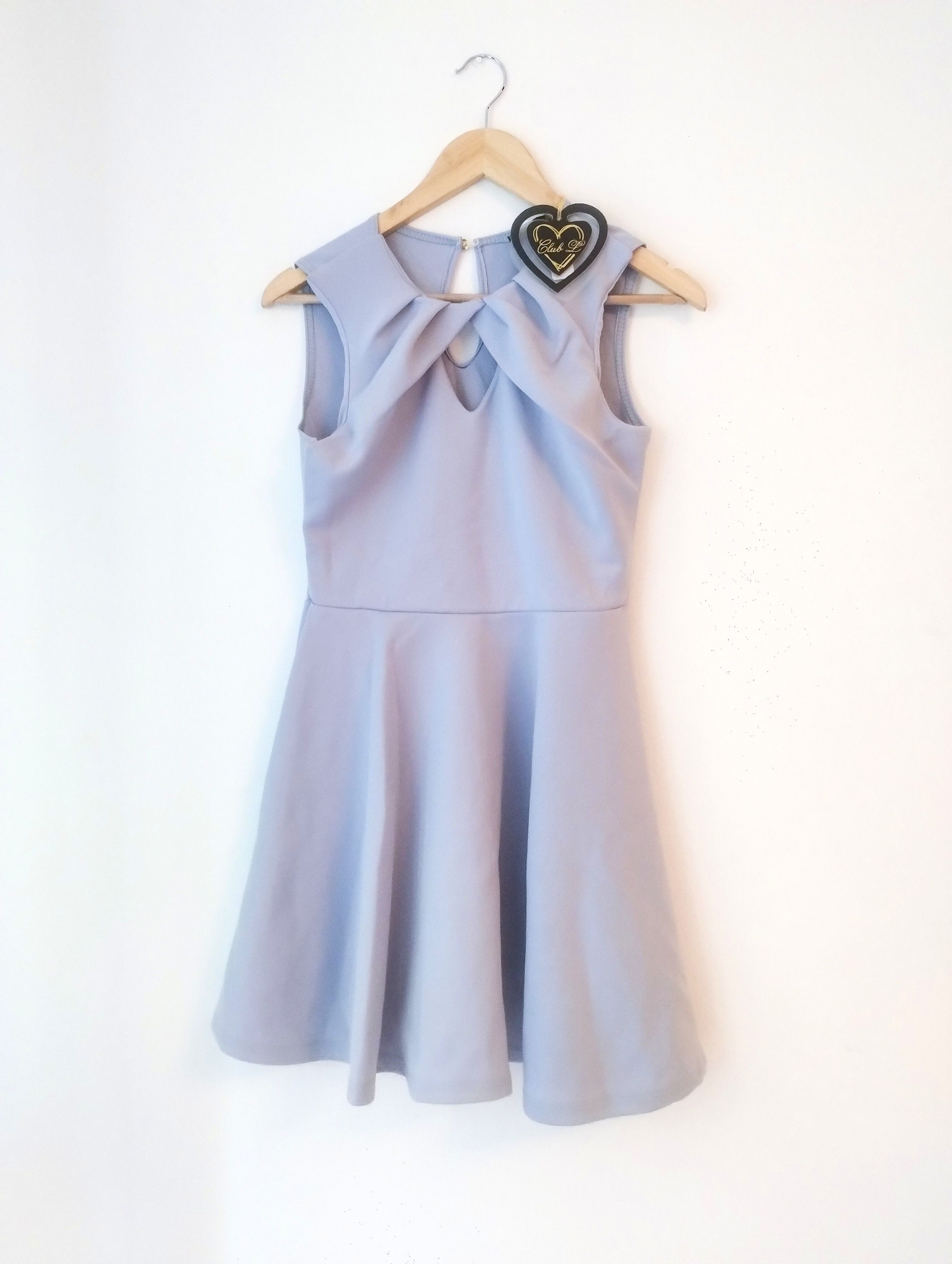 Other Club L baby blue Fit & Flare dress with collar - Size 8 US Size M / US 6-8 / IT 42-44 - 1 Thumbnail