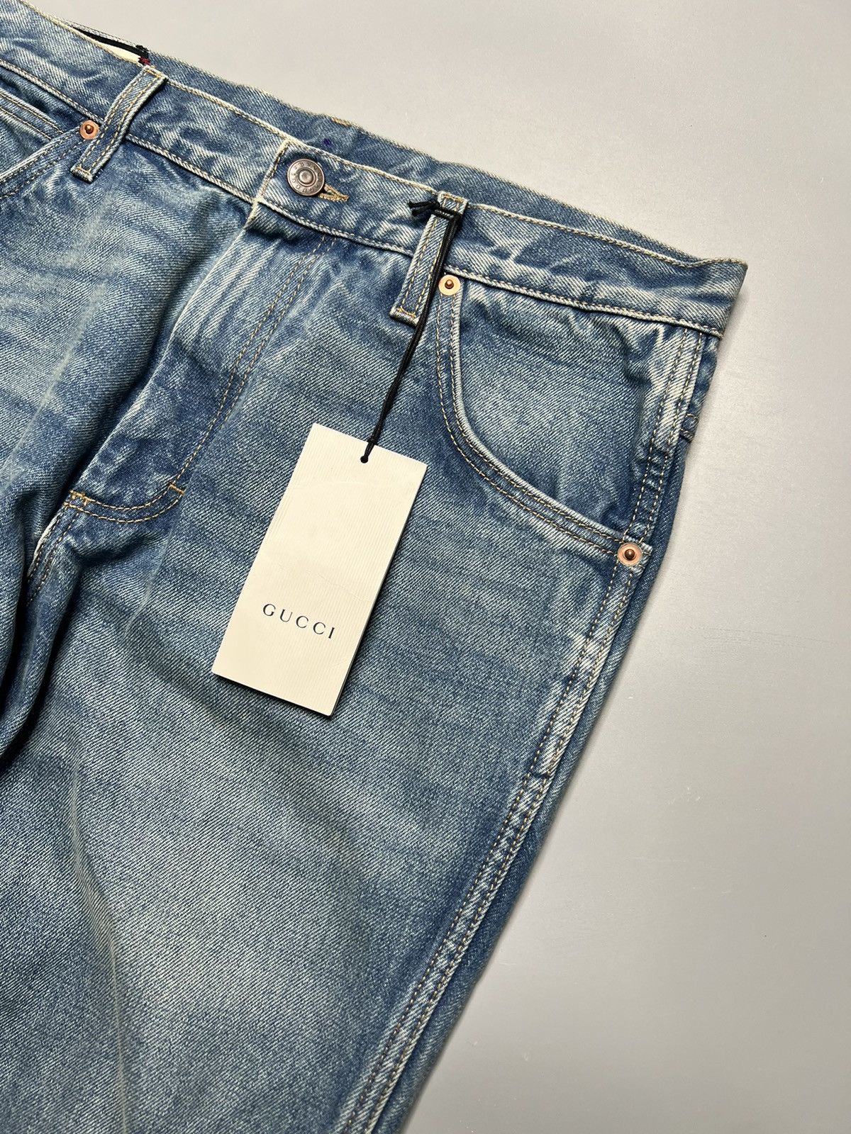Gucci Gucci Marble Wash Jeans Size US 31 - 10 Thumbnail