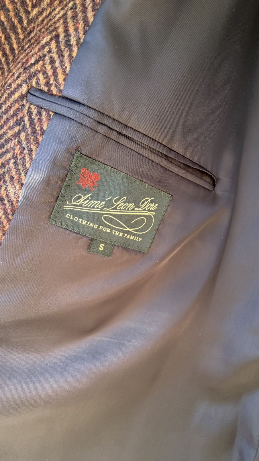 Aime Leon Dore Wool Herringbone Topcoat Size US S / EU 44-46 / 1 - 4 Thumbnail