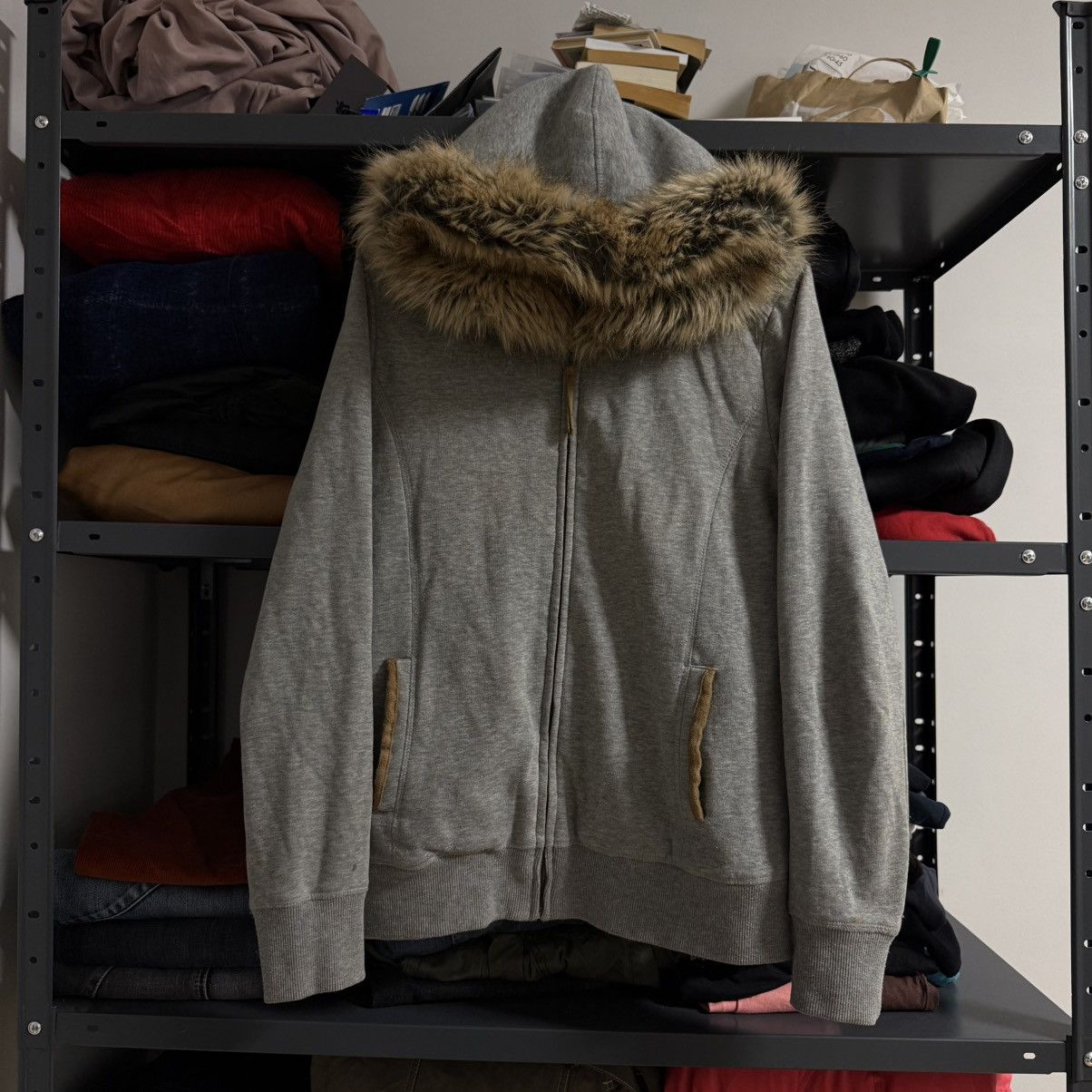 If Six Was Nine Vintage Style Avant Garde Zip Hoodie Faux Fur Size M / US 6-8 / IT 42-44 - 1 Thumbnail