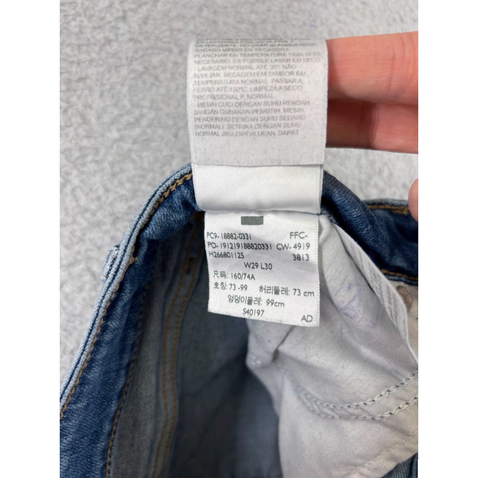 Levi's Levi's Jeans Women 31 Blue Denim Skinny High Rise 700 Series 5-Pocket Regular Stretch Cotton Size 24" / US 00 / IT 34 - 4 Thumbnail