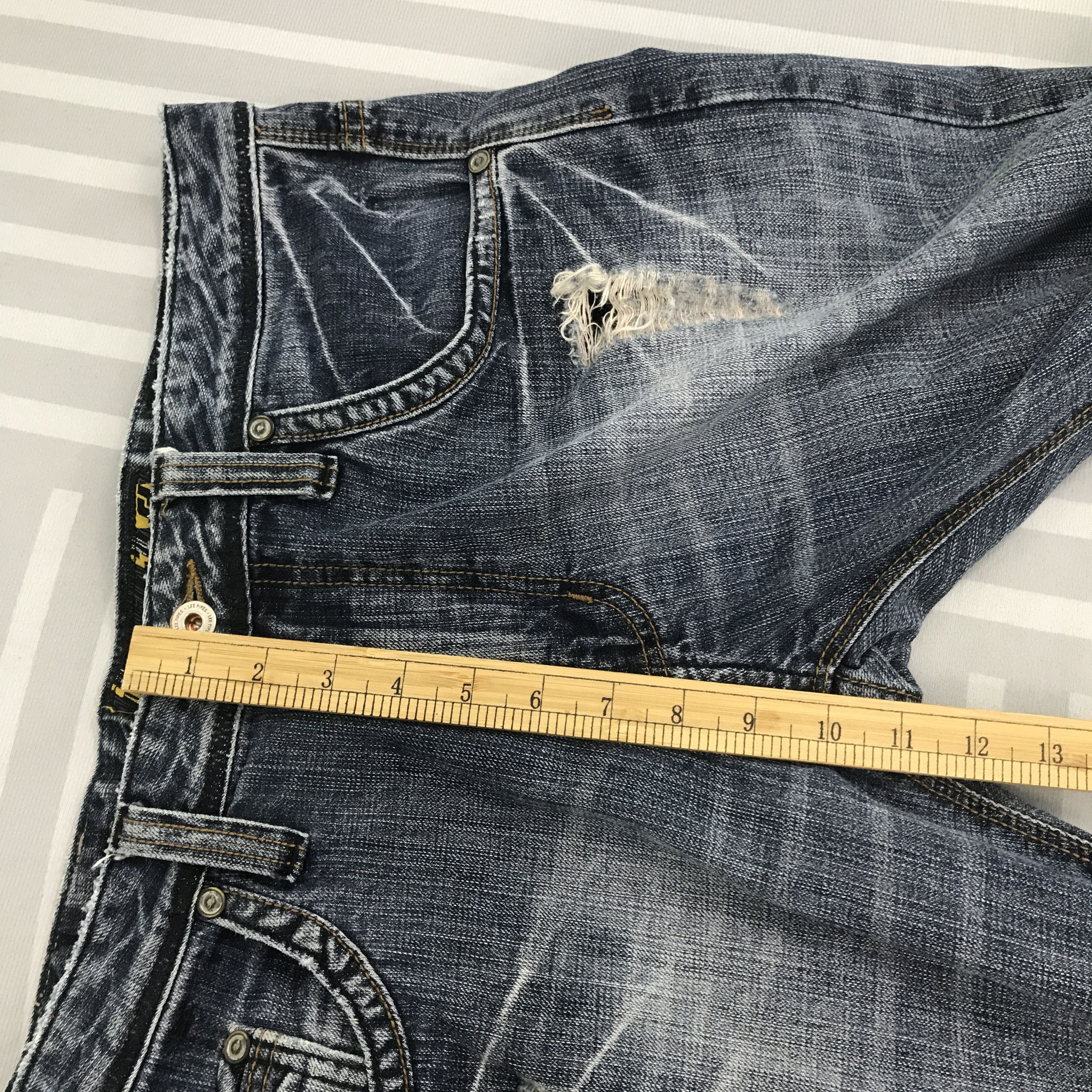 Lee × Vintage Vintage Lee Piper Distressed Denim jeans pants Size US 34 / EU 50 - 8 Thumbnail