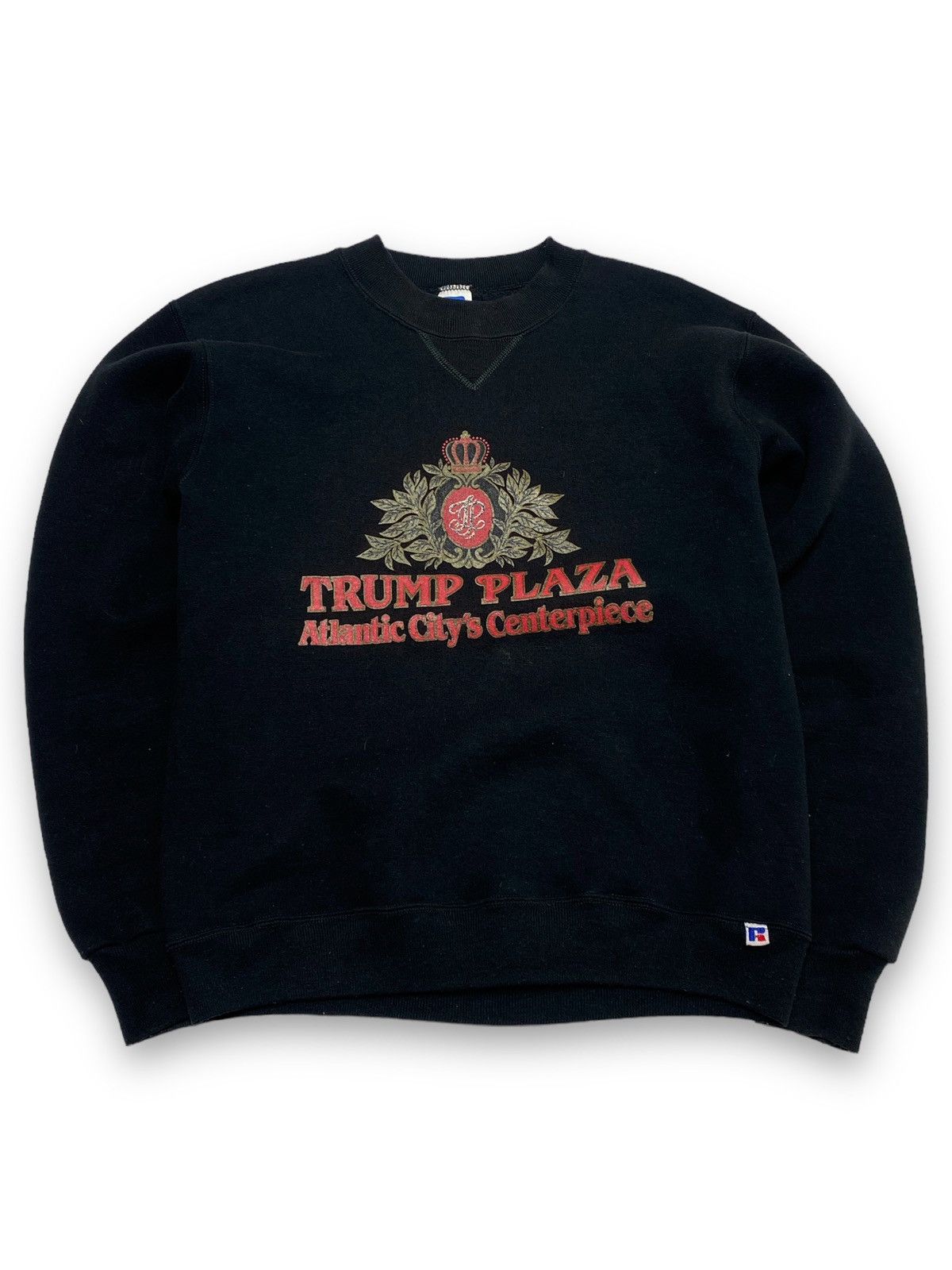 Donald Trump 90s Vintage DONALD TRUMP PLAZA HOTEL Black Sweatshirt Size US S / EU 44-46 / 1 - 1 Thumbnail