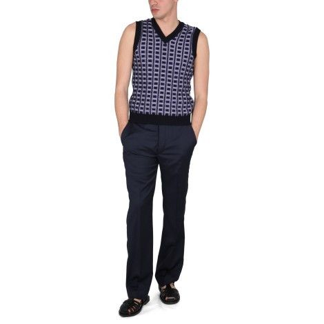 Marni o1srvl11e0624 Sweater Vest in Multicolor Size US M / EU 48-50 / 2 - 4 Thumbnail