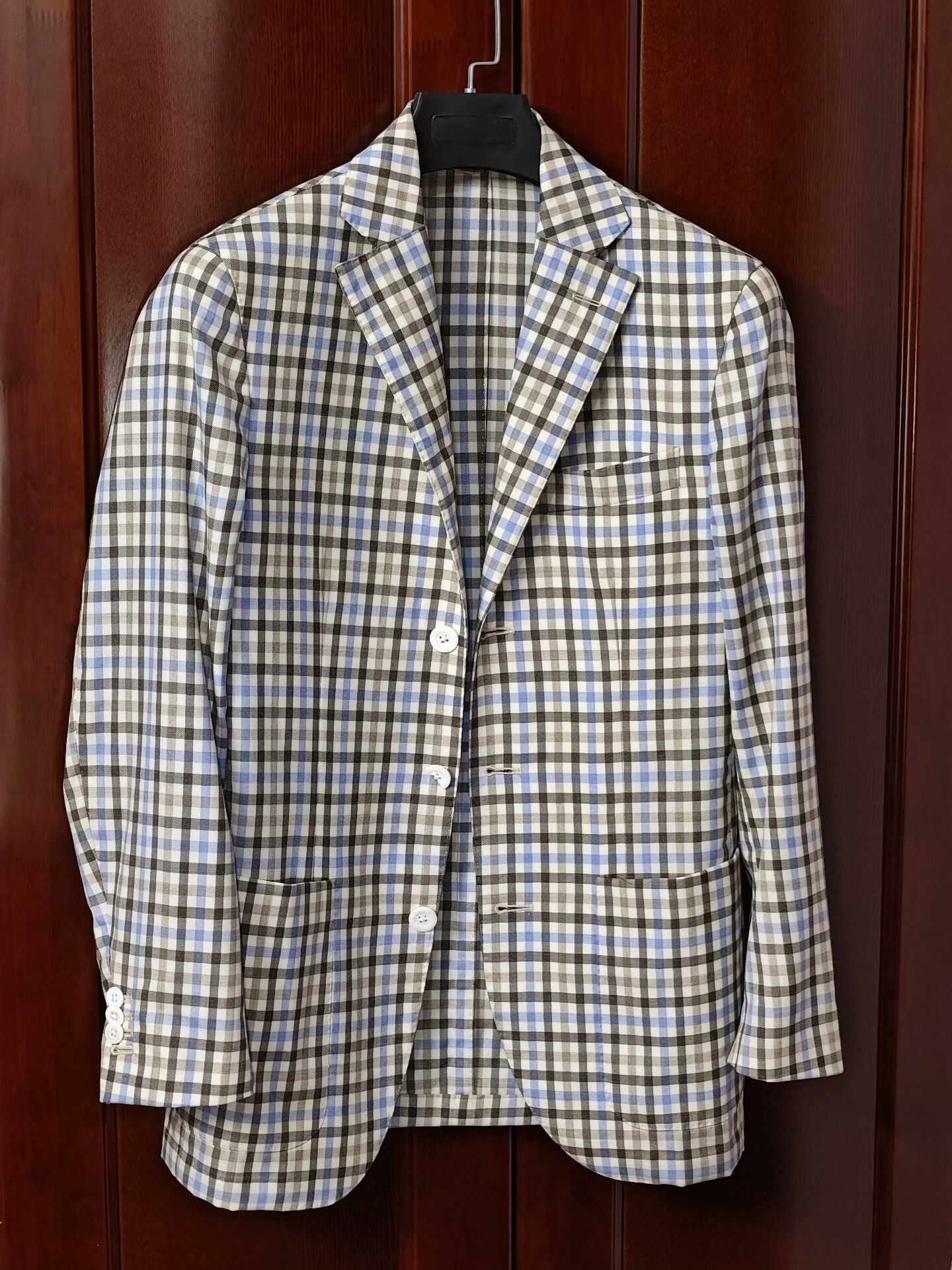 Lubiam Italian Wool Checkered Blazer Size US S / EU 44-46 / 1 - 1 Thumbnail