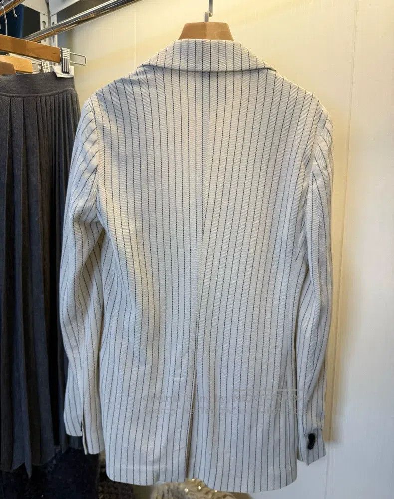 Loro Piana Loro Piana Striped Silk Cotton Jacket Size XS / US 0-2 / IT 36-38 - 4 Thumbnail