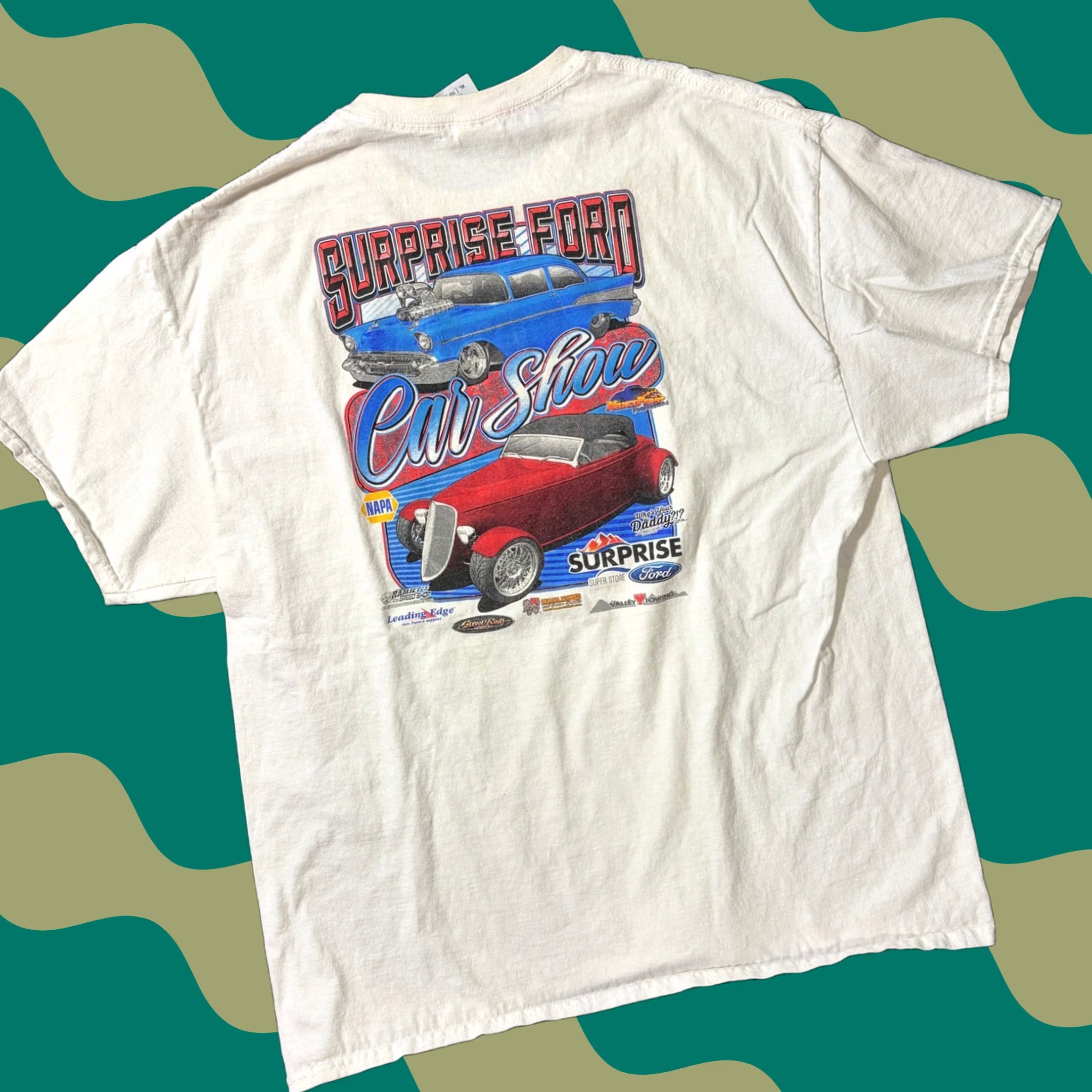 Ford VINTAGE White Ford Car Show Graphic Tee Shirt XL Men Short Sleeve Y2k Size US 36 / EU 52 - 1 Thumbnail