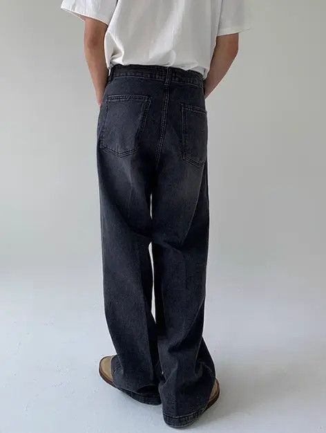 Japanese Brand Men's loose straight wide-leg casual versatile jeans Size US 32 / EU 48 - 6 Thumbnail