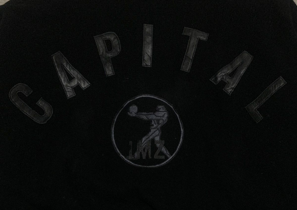 Japanese Brand Vintage Capital Wool Varsity Jacket Sleeve Leather Size US L / EU 52-54 / 3 - 3 Thumbnail
